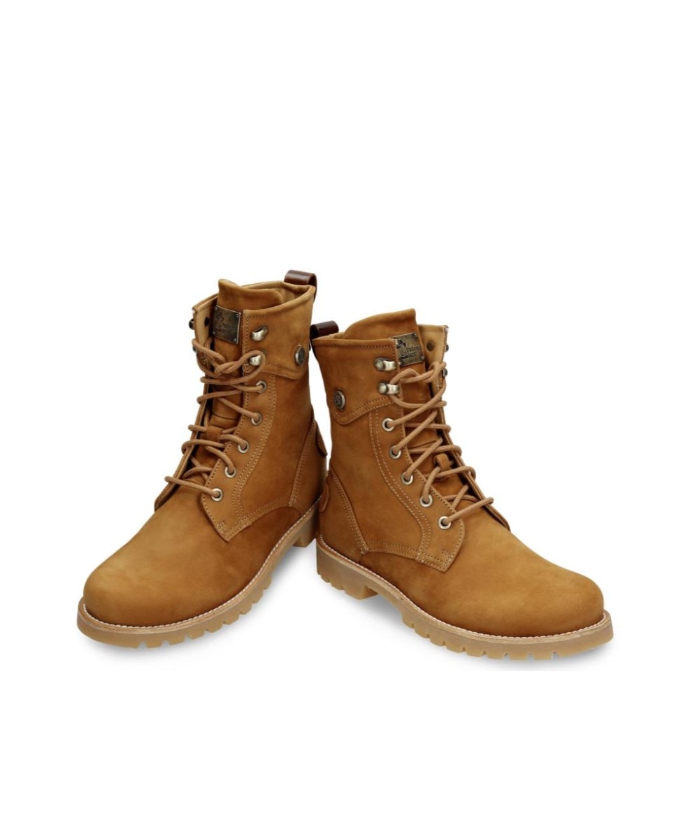 Botas militares en piel con forro de piel - Panama Jack - Cuero Cuero-3