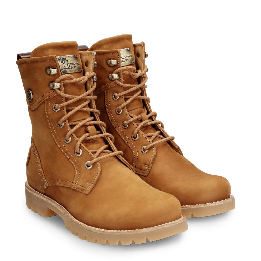Botas militares en piel con forro de piel - Panama Jack - Cuero Cuero-6