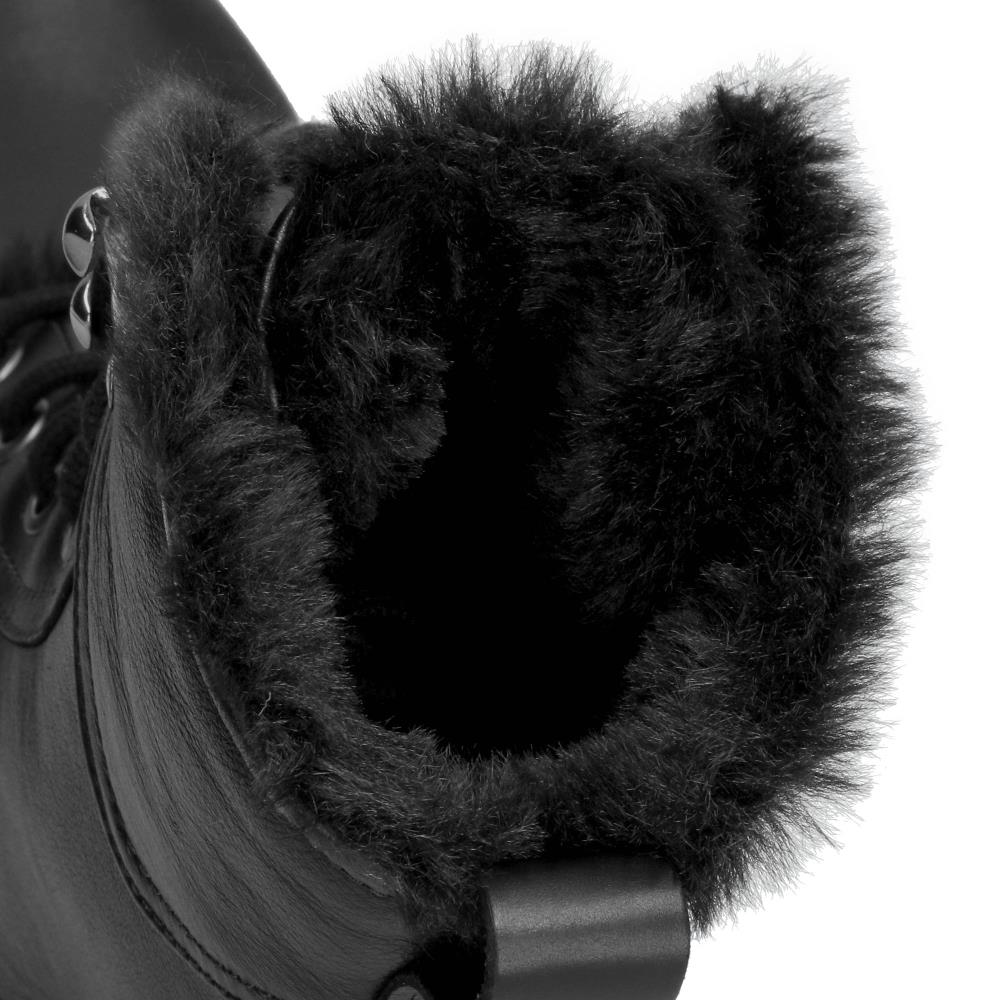 Botas militares en piel con forro de pelo sintético - Panama Jack - Negro Negro-5
