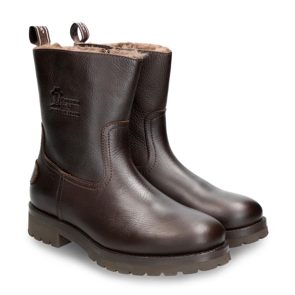 Botas en piel con forro de pelo sintético - Panama Jack - Marrón oscuro Marrón oscuro-5