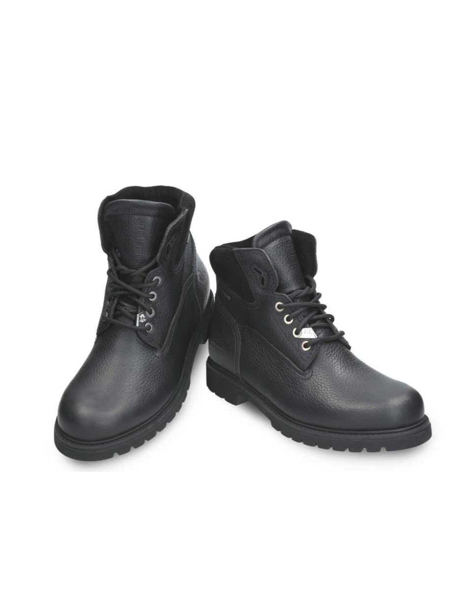 Botín de cordones en piel con forro de goretex - Panama Jack - Negro Negro-3