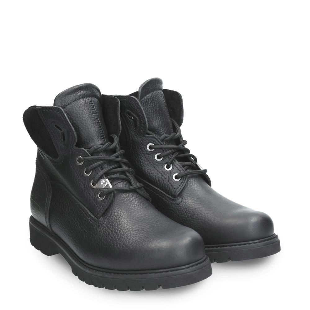 Botín de cordones en piel con forro de goretex - Panama Jack - Negro Negro-5