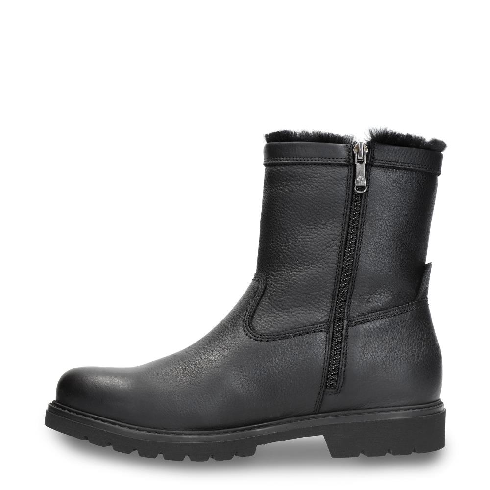 Imagen 6 de Bota en piel con forro de pelo natural - Panama Jack - Negro Negro