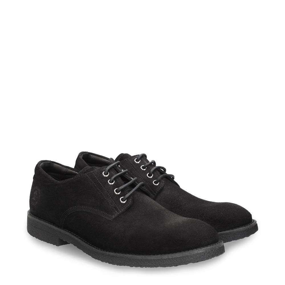 Imagen 4 de Zapatos de cordones en velour con forro de piel - Panama Jack - Negro Negro
