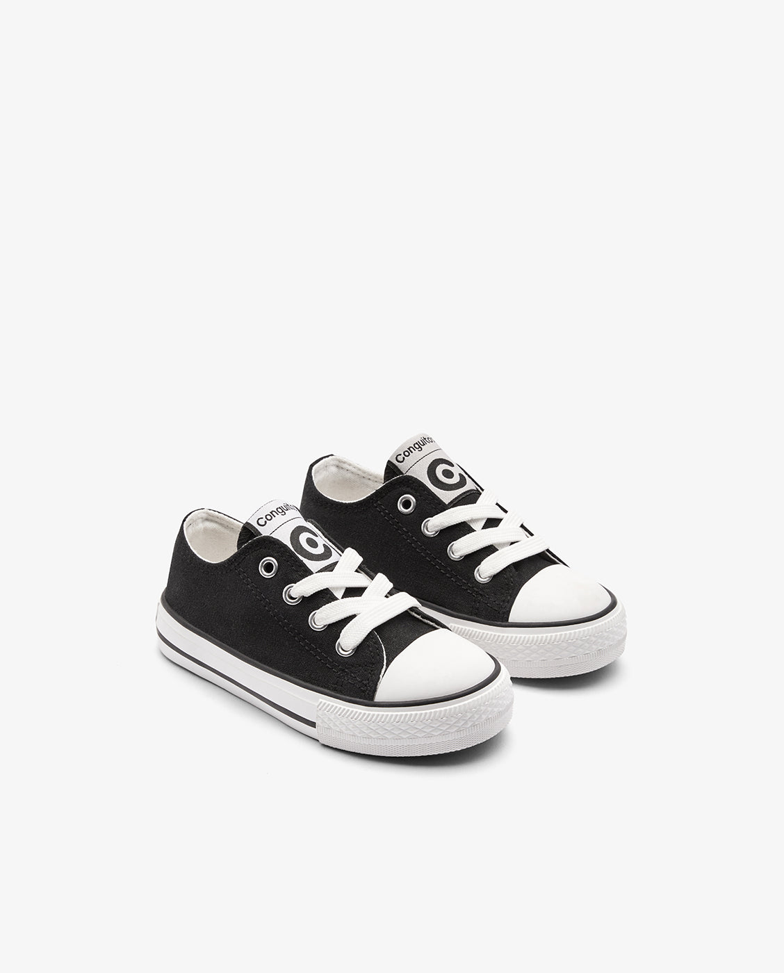 Zapatillas bajas de niños básicas con refuerzo en la puntera - Conguitos - Negro Negro-2