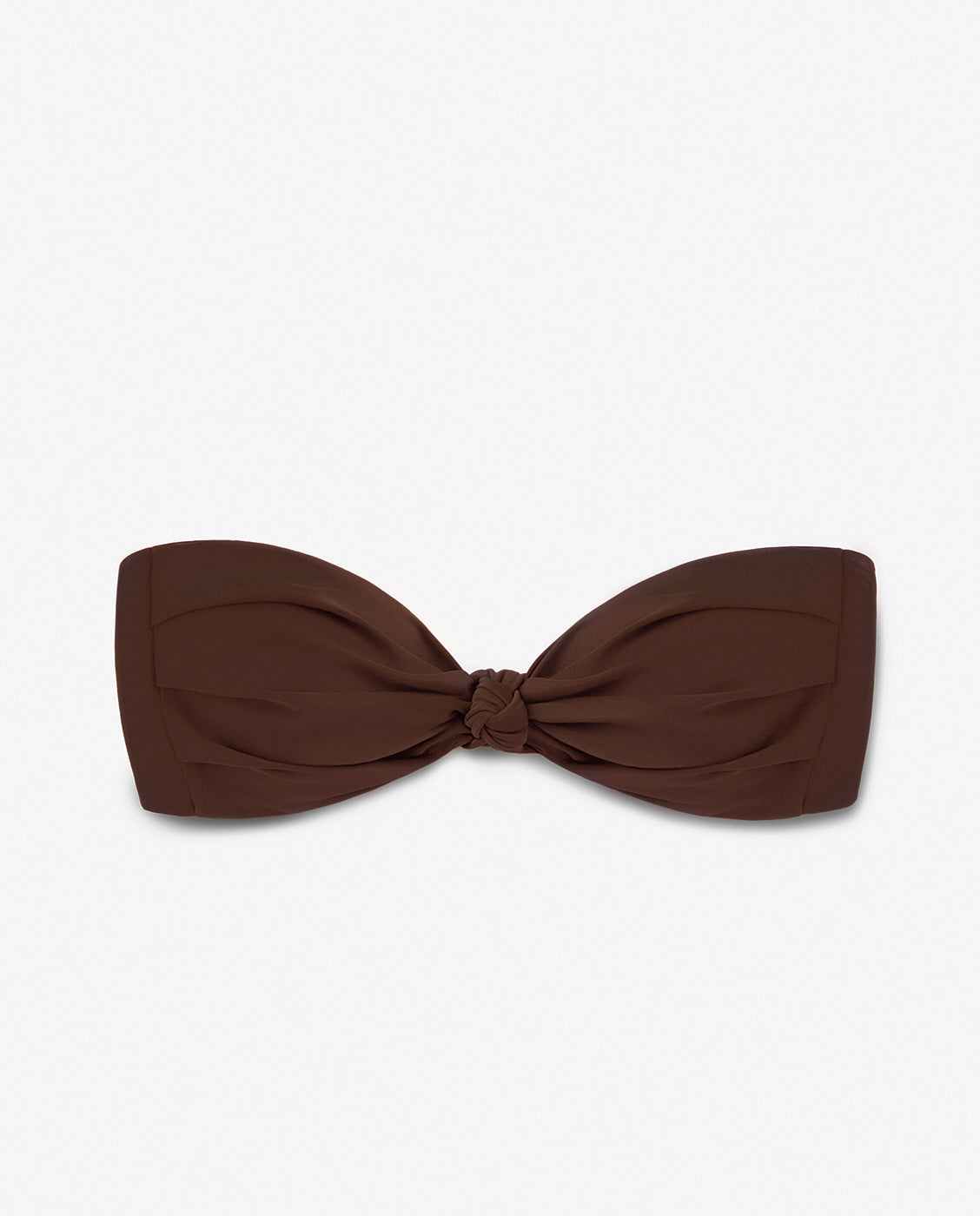 Top de bikini tipo bandeau pamela - Kalk - Burdeos Marrón-4