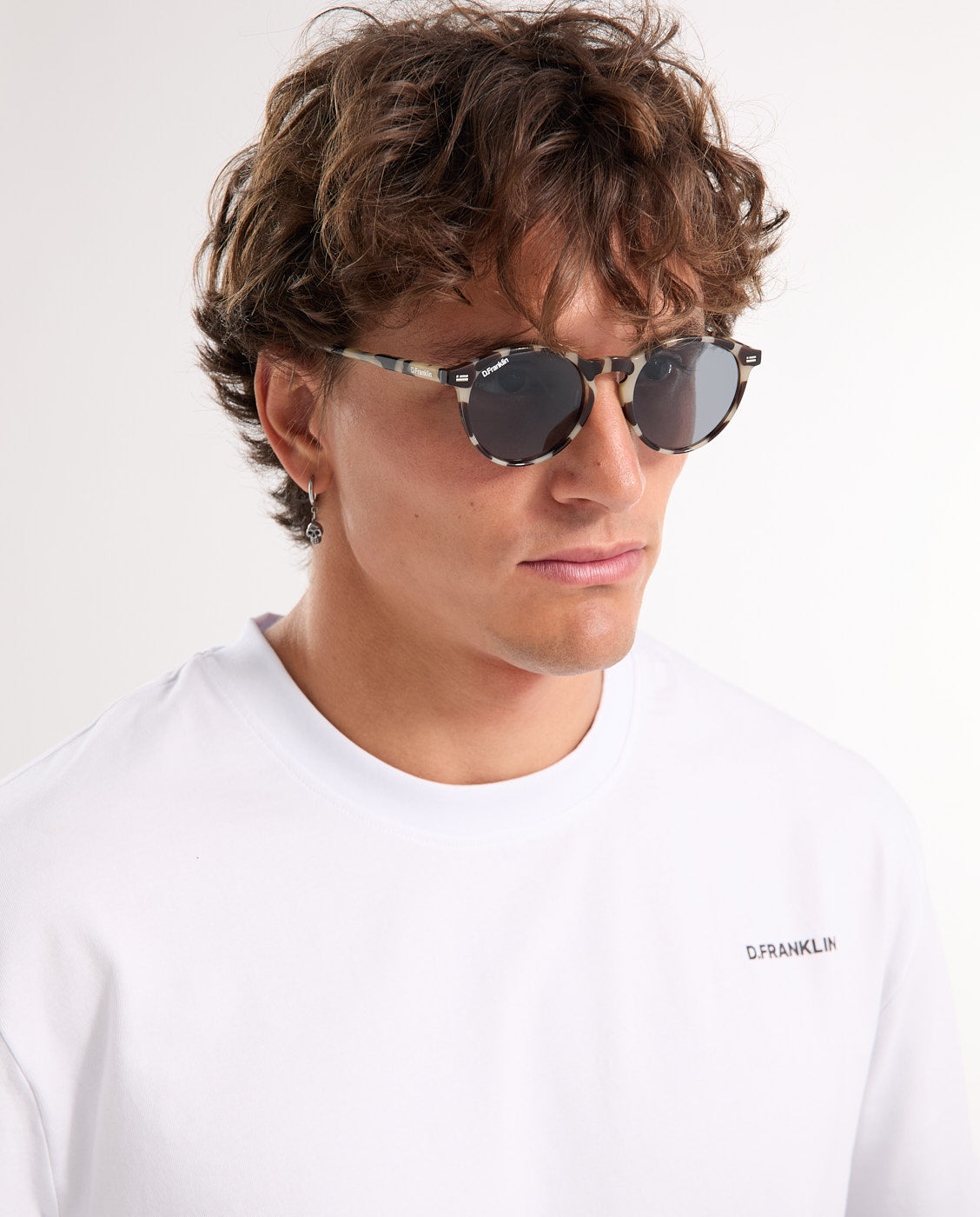 Gafas de sol unisex con forma redonda ultra light max - D.Franklin - Marrón claro Marrón claro-2