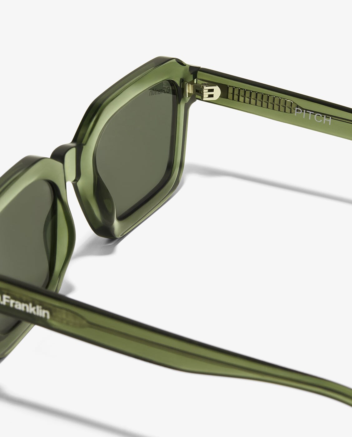 Gafas de sol unisex con forma cuadrada pitch - D.Franklin - Verde Verde-5
