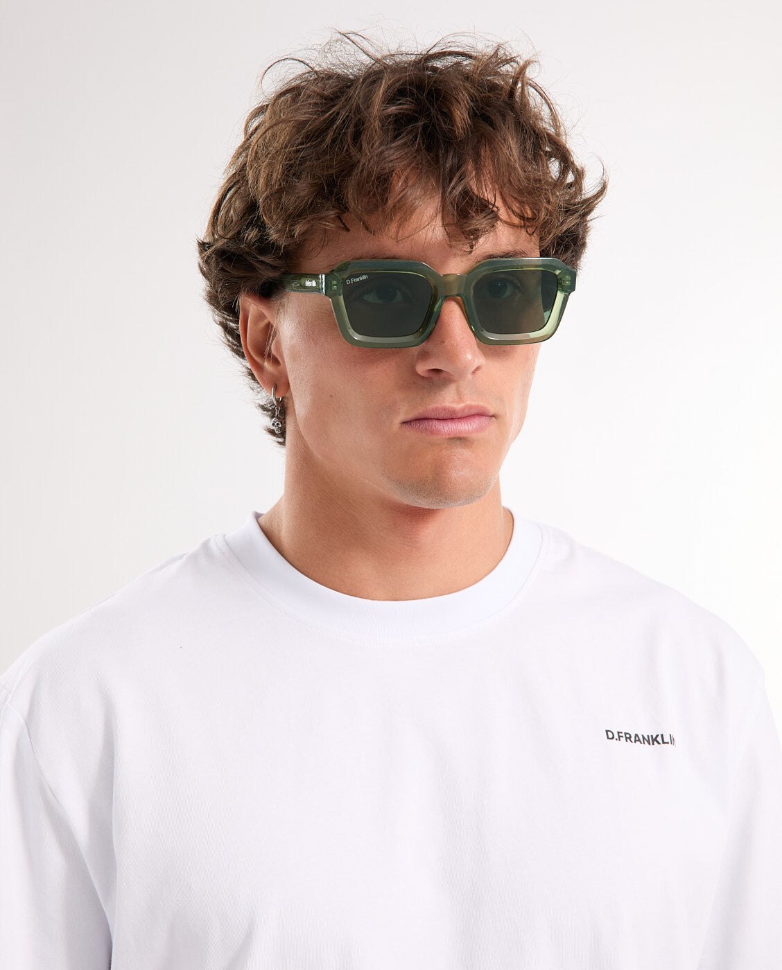 Gafas de sol unisex con forma cuadrada pitch - D.Franklin - Verde Verde-2