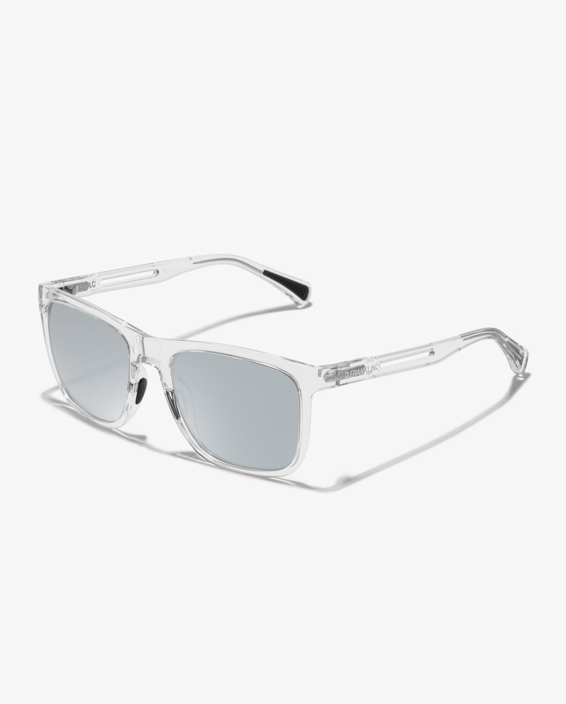 Gafas de sol unisex con forma cuadrada rift - D.Franklin - Plata Plata-3