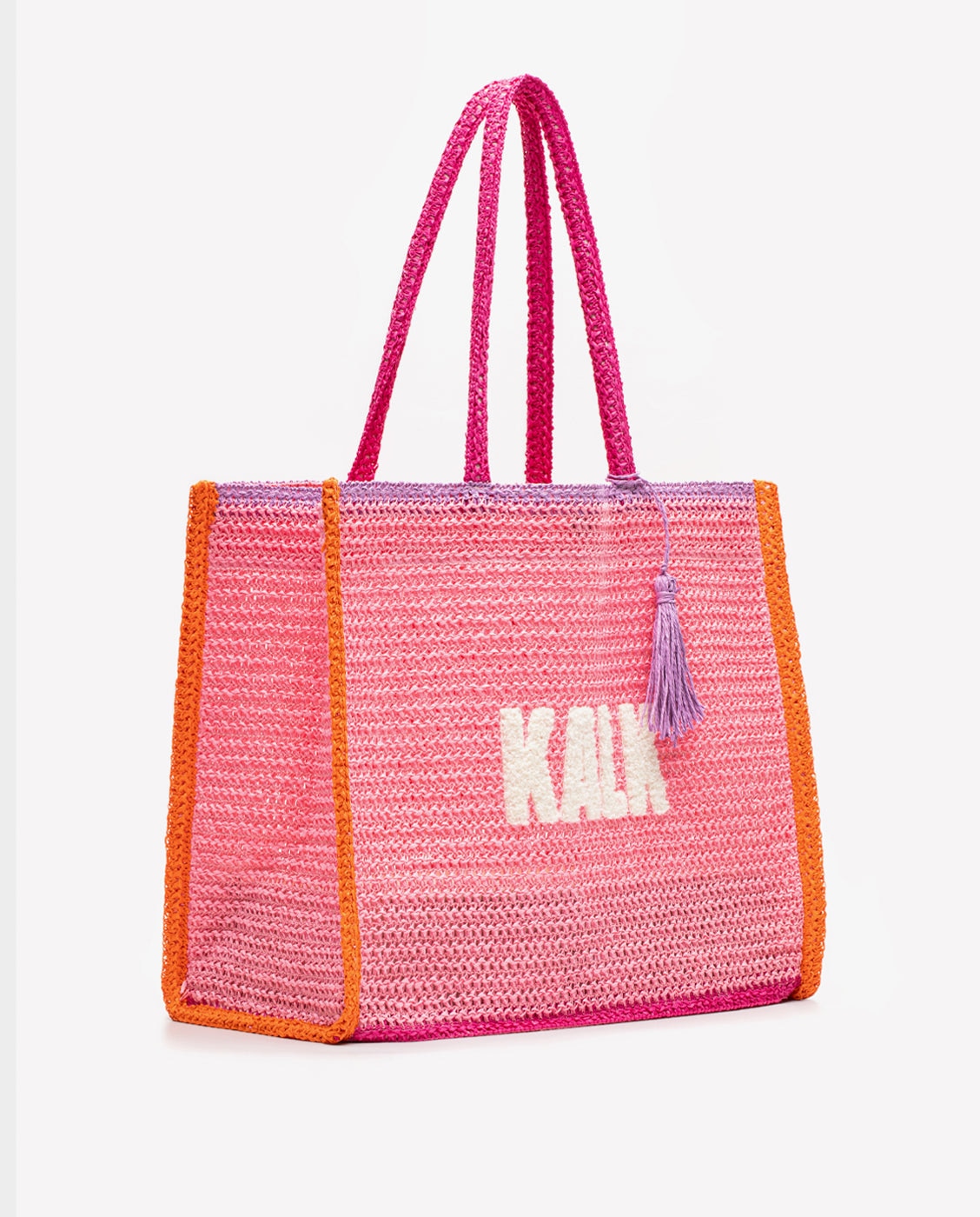 Bolso de playa arena - Kalk - Rosa Rosa-3