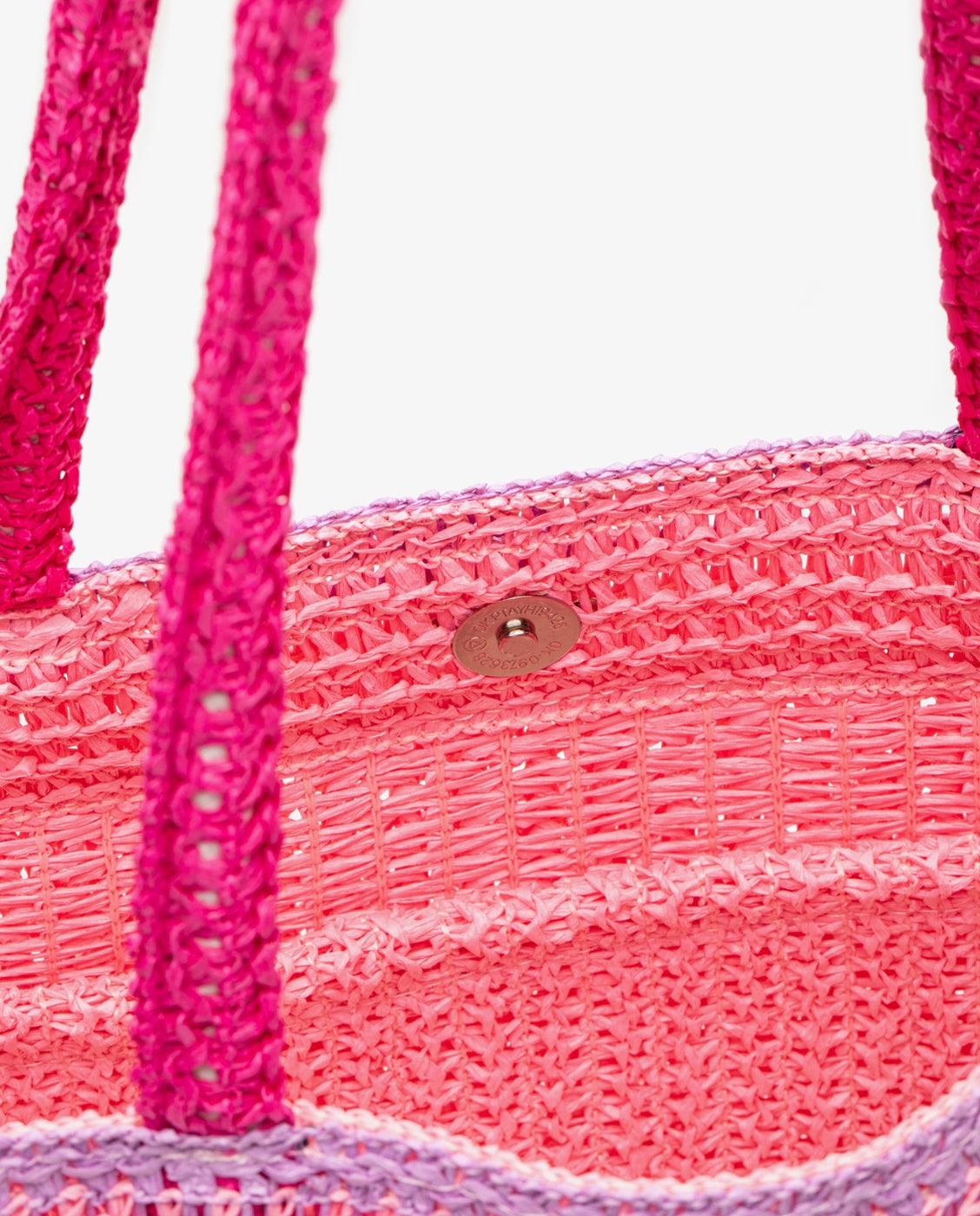 Bolso de playa arena - Kalk - Rosa Rosa-4
