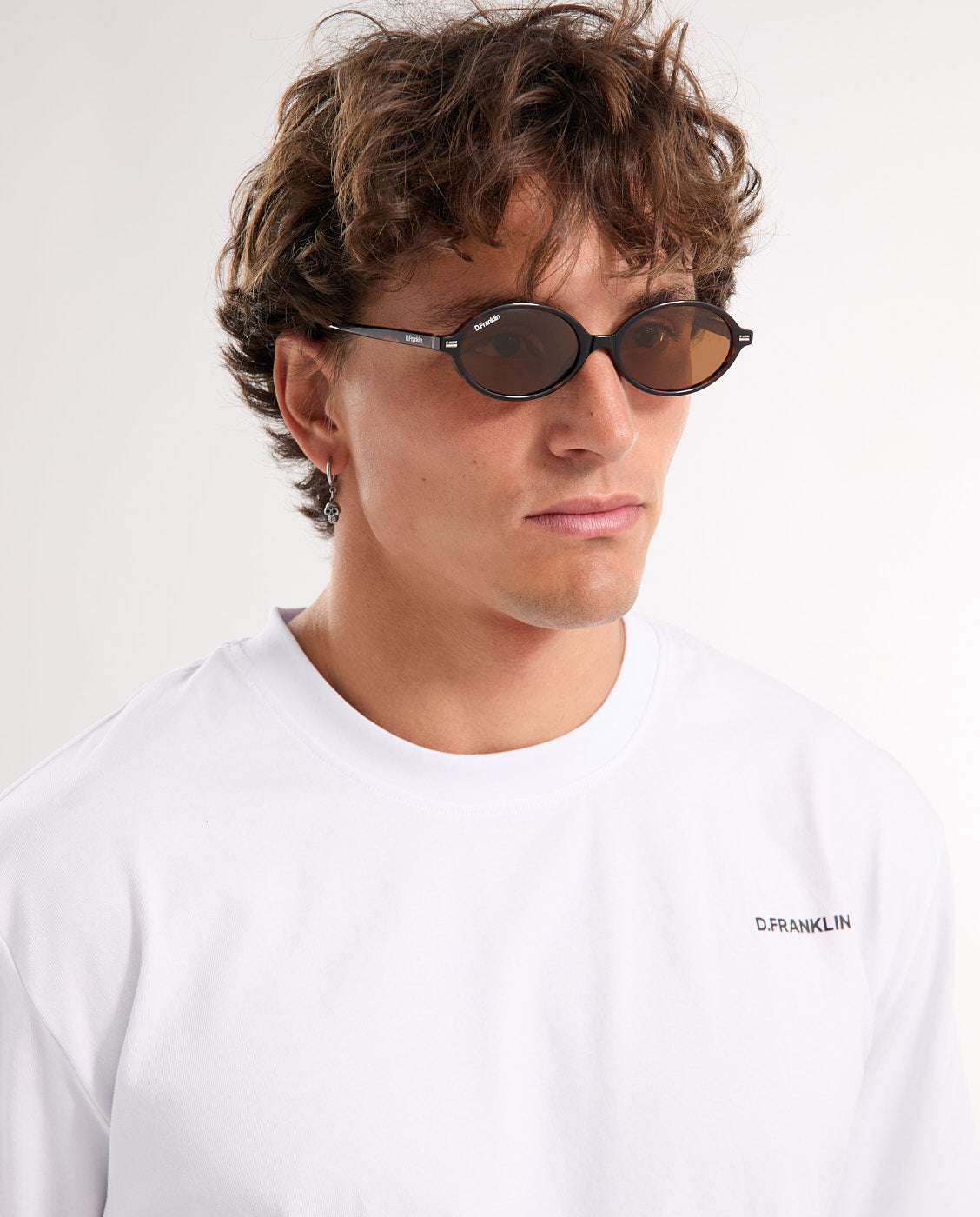 Gafas de sol de mujer con forma redonda ultra light ellipse - D.Franklin - Beige Marrón-2
