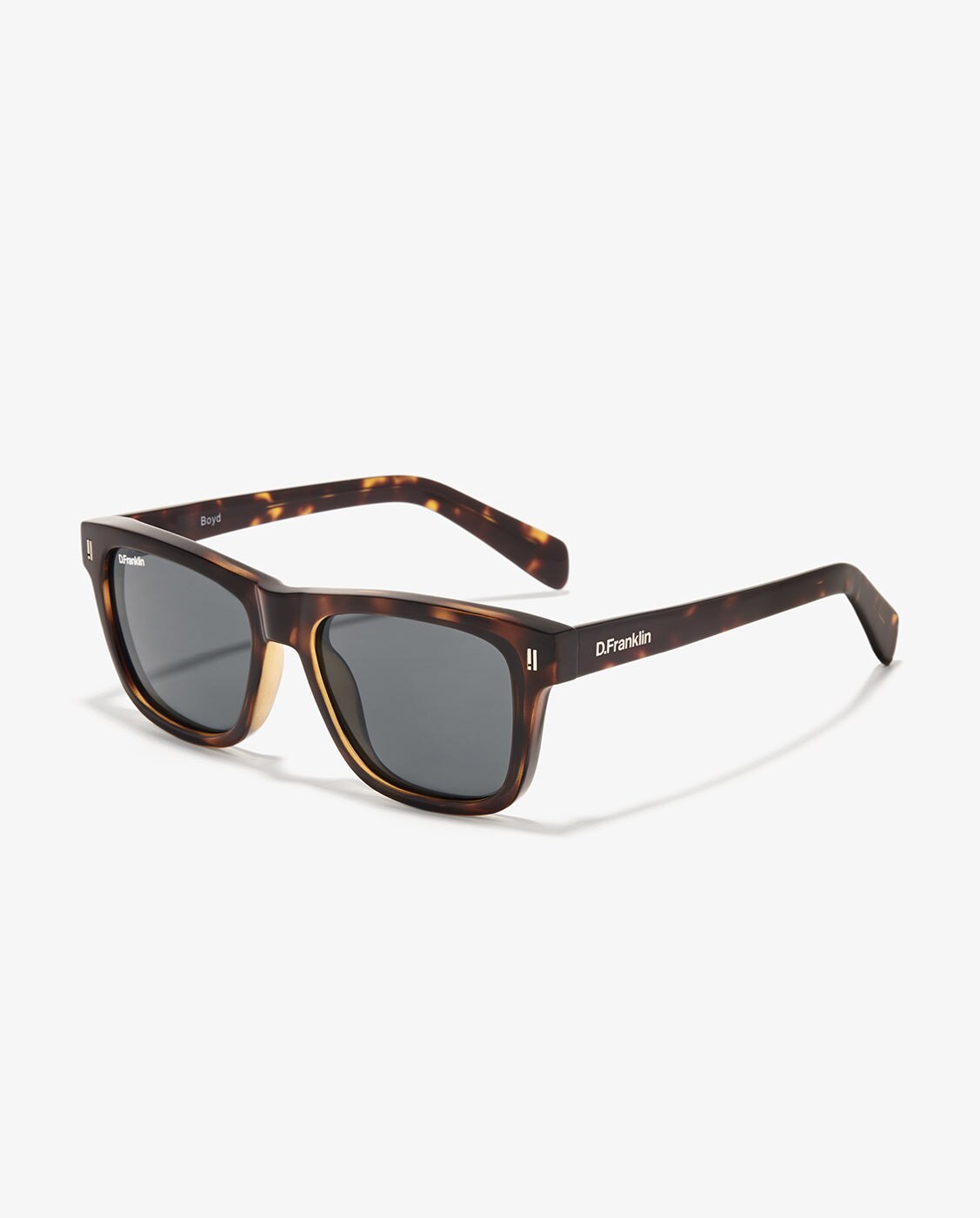 Gafas de sol unisex con forma cuadrada boyd - D.Franklin - Marrón claro Marrón claro-3