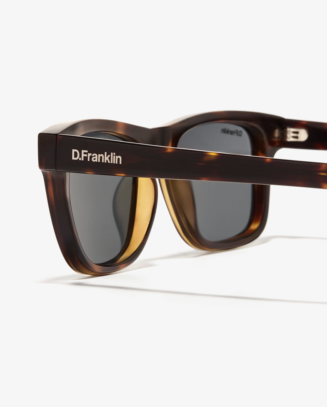Gafas de sol unisex con forma cuadrada boyd - D.Franklin - Marrón claro Marrón claro-2