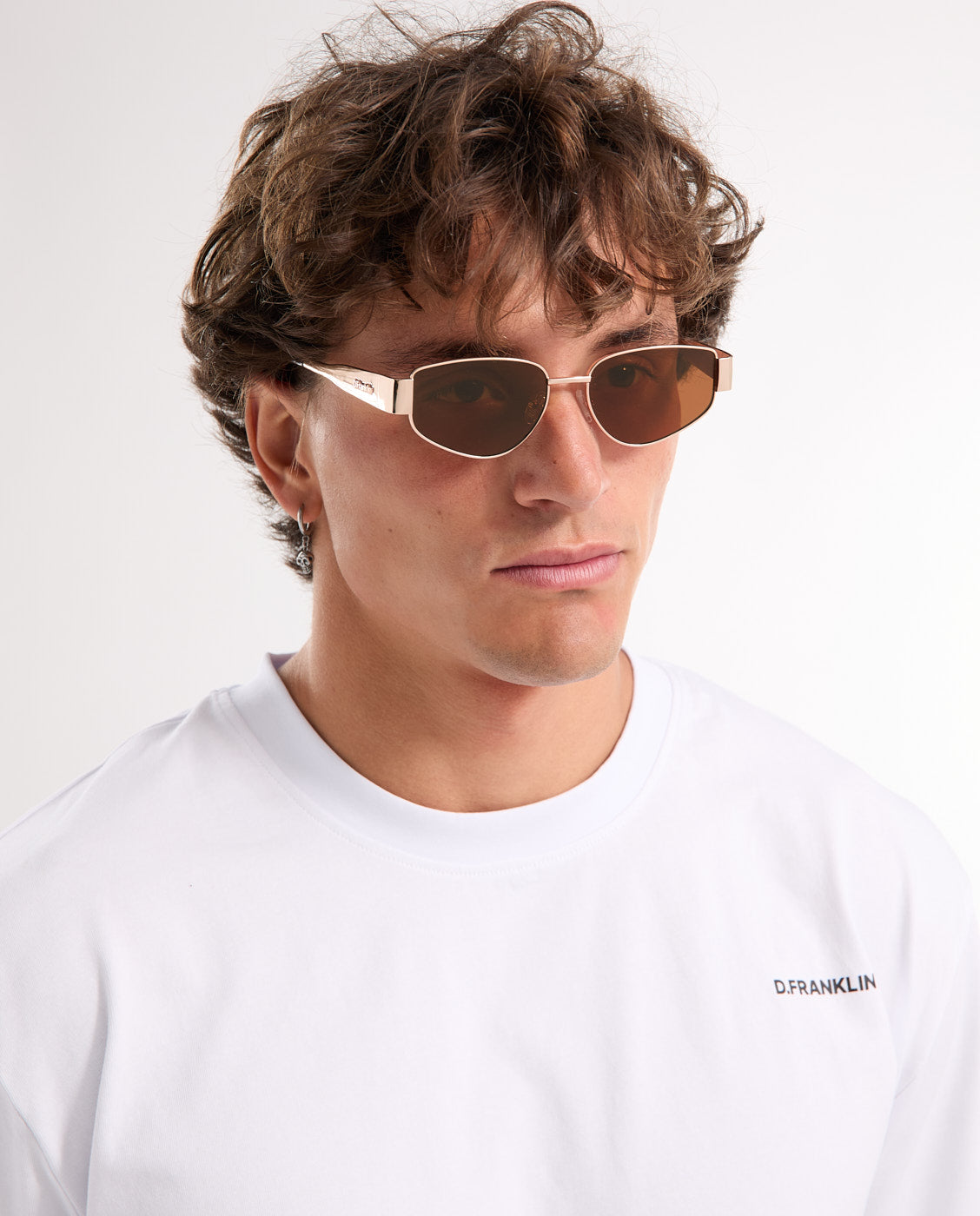 Gafas de sol unisex con forma cuadrada cuprum pilot - D.Franklin - Marrón Marrón-2