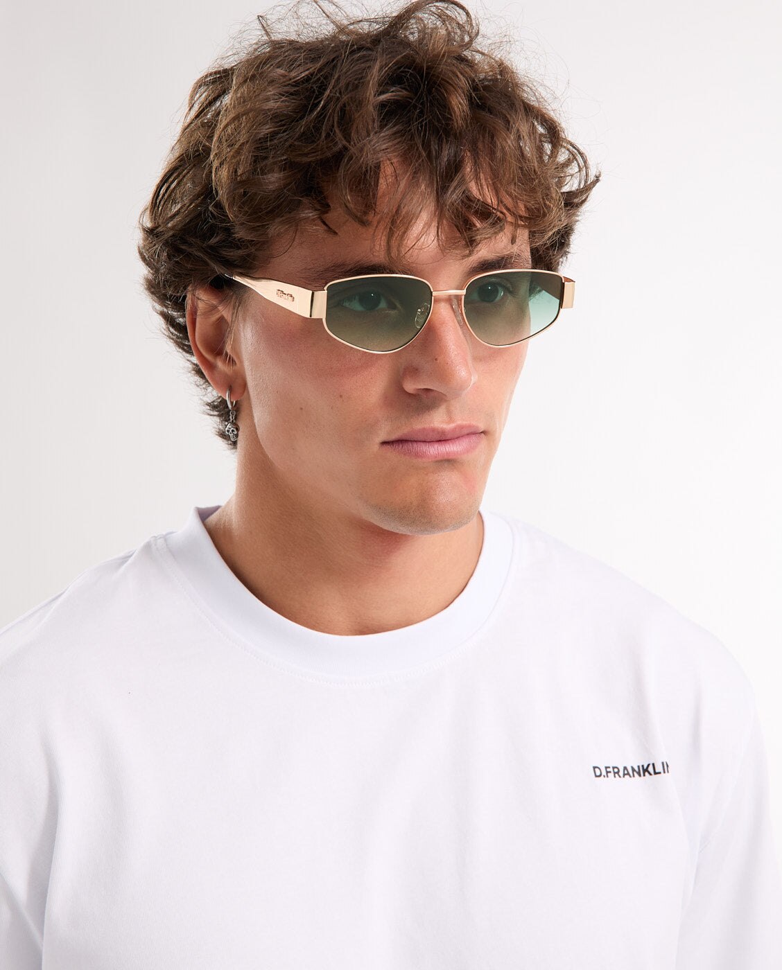 Gafas de sol unisex con forma cuadrada cuprum pilot - D.Franklin - Verde Verde-2