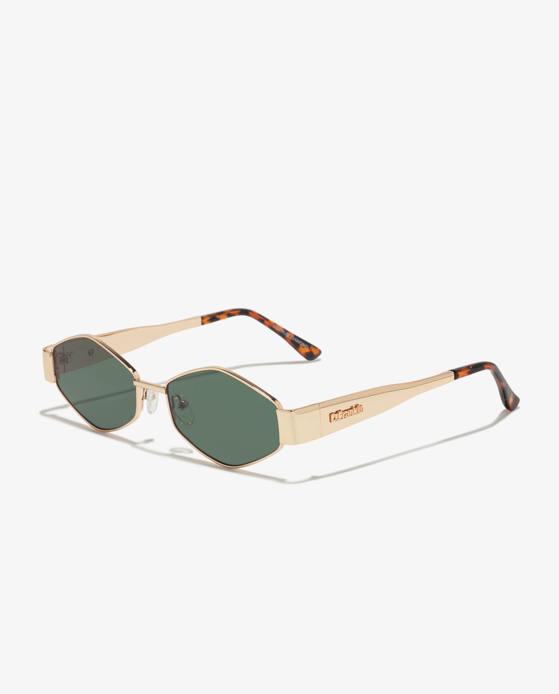 Gafas de sol de mujer con forma geométrica cuprum diamond - D.Franklin - Verde Verde-4