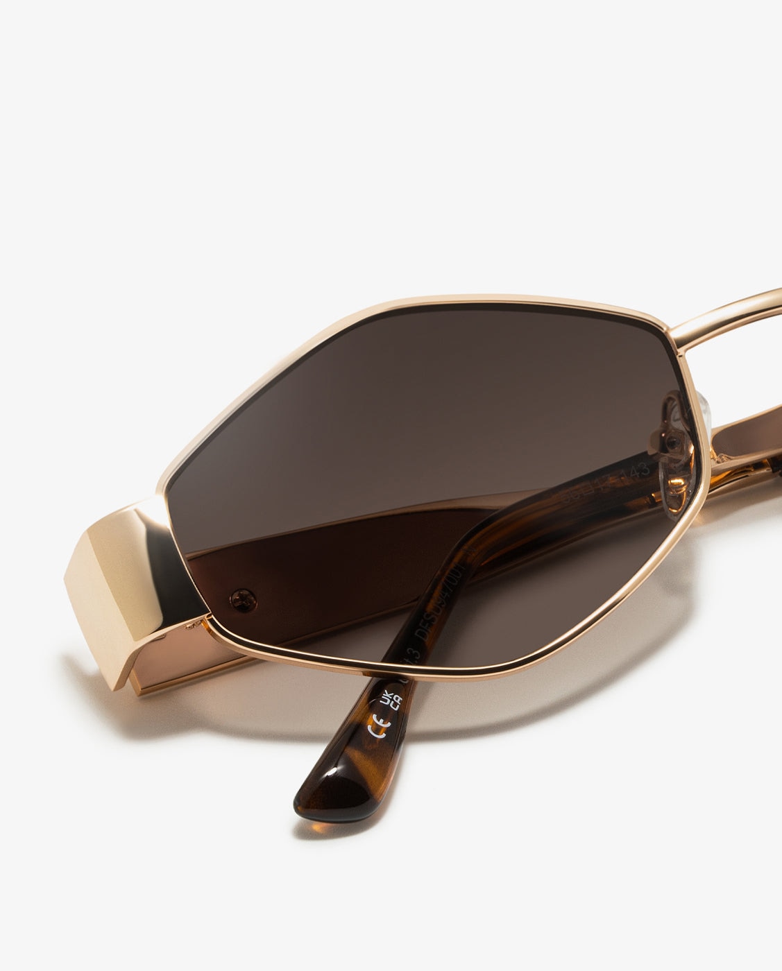 Gafas de sol de mujer con forma geométrica cuprum diamond - D.Franklin - Plata Marrón claro-3