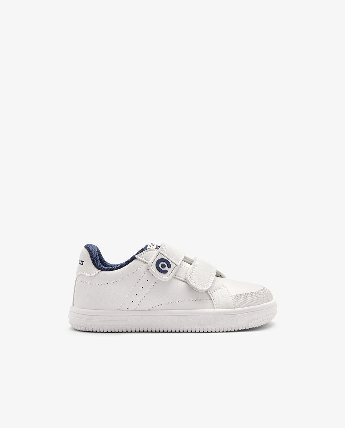 Zapatillas Barefoot de niño con tira adherente - Conguitos - Blanco / Azul Blanco / Azul-1