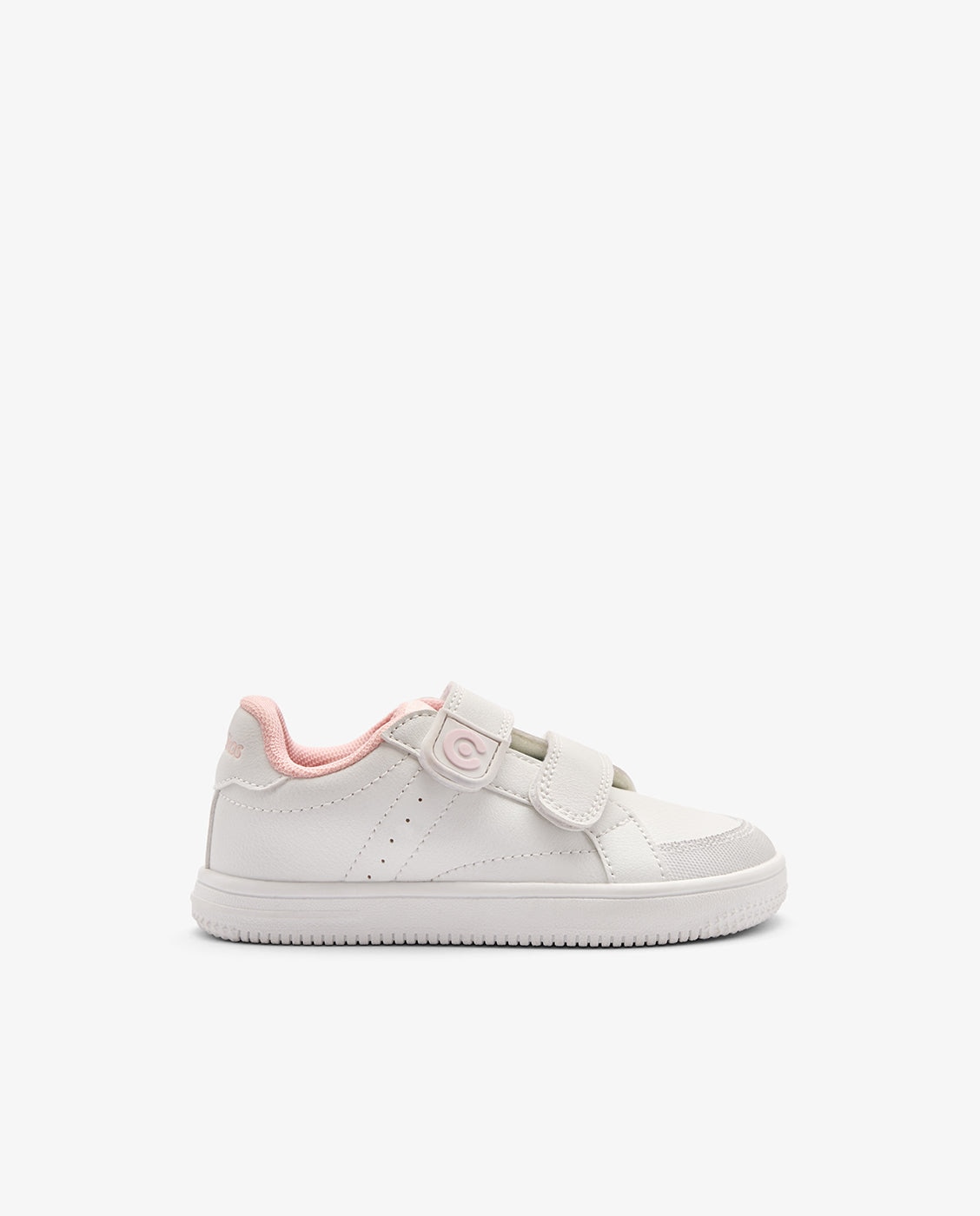 Zapatillas Barefoot de niño con tira adherente - Conguitos - Blanco / Rosa Blanco / Rosa-1