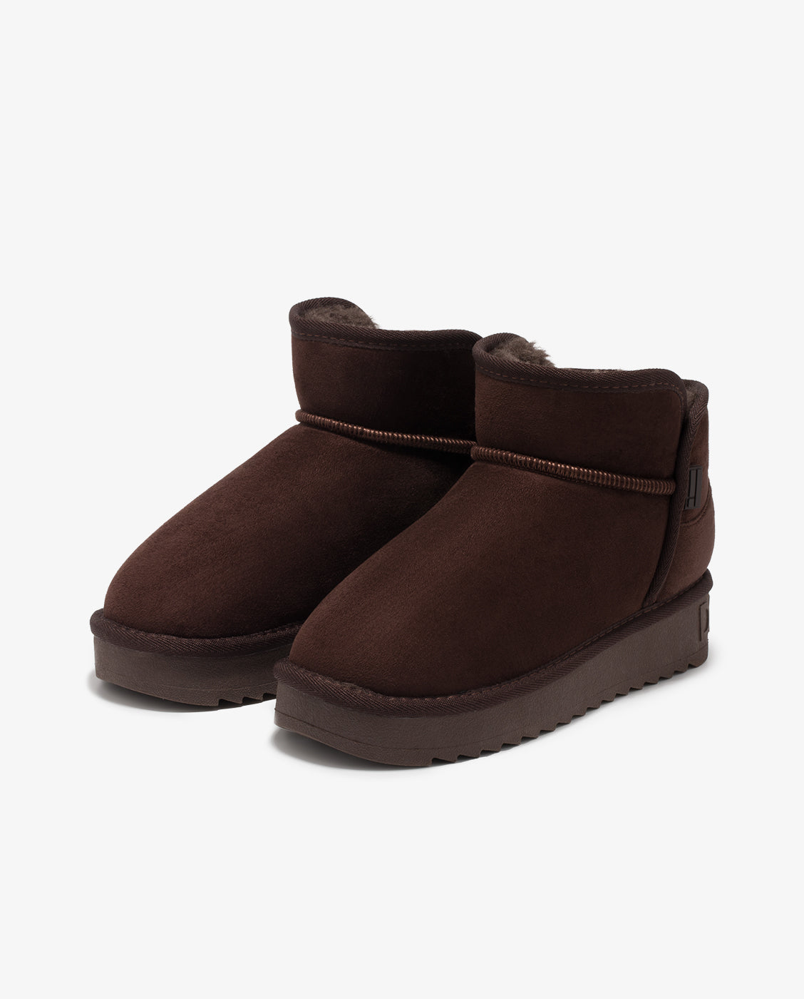 Botas de mujer estilo australianas corte bajo Nordic Low - D.Franklin - Marrón Marrón-3