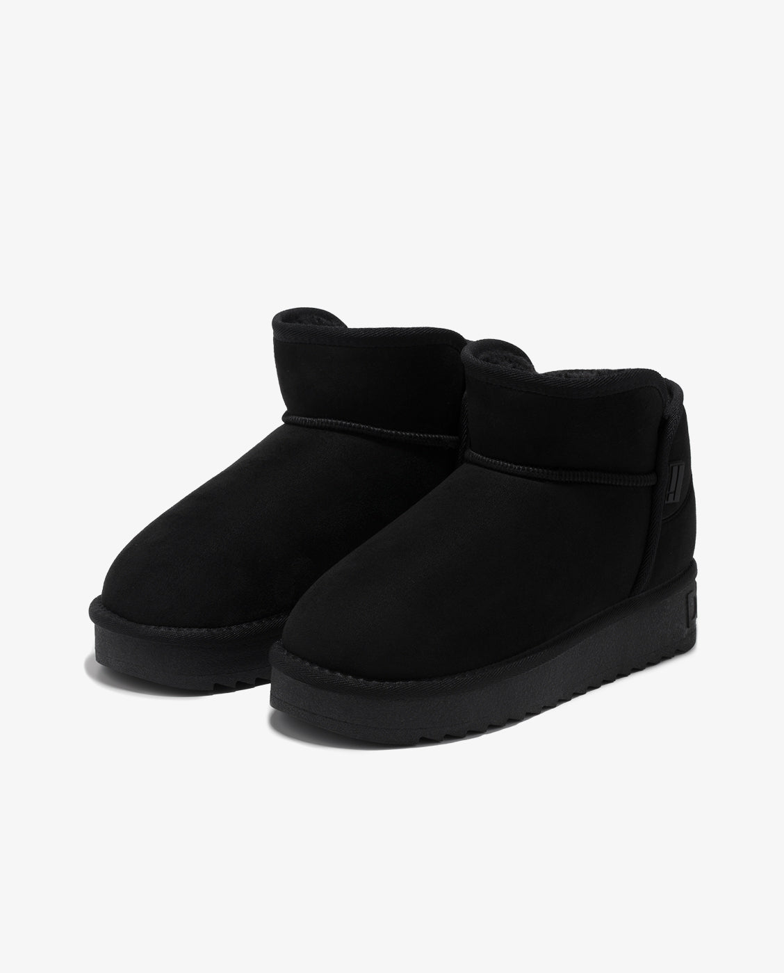 Botas de pelo de mujer estilo australianas de corte bajo nordic low - D.Franklin - Negro Negro-3