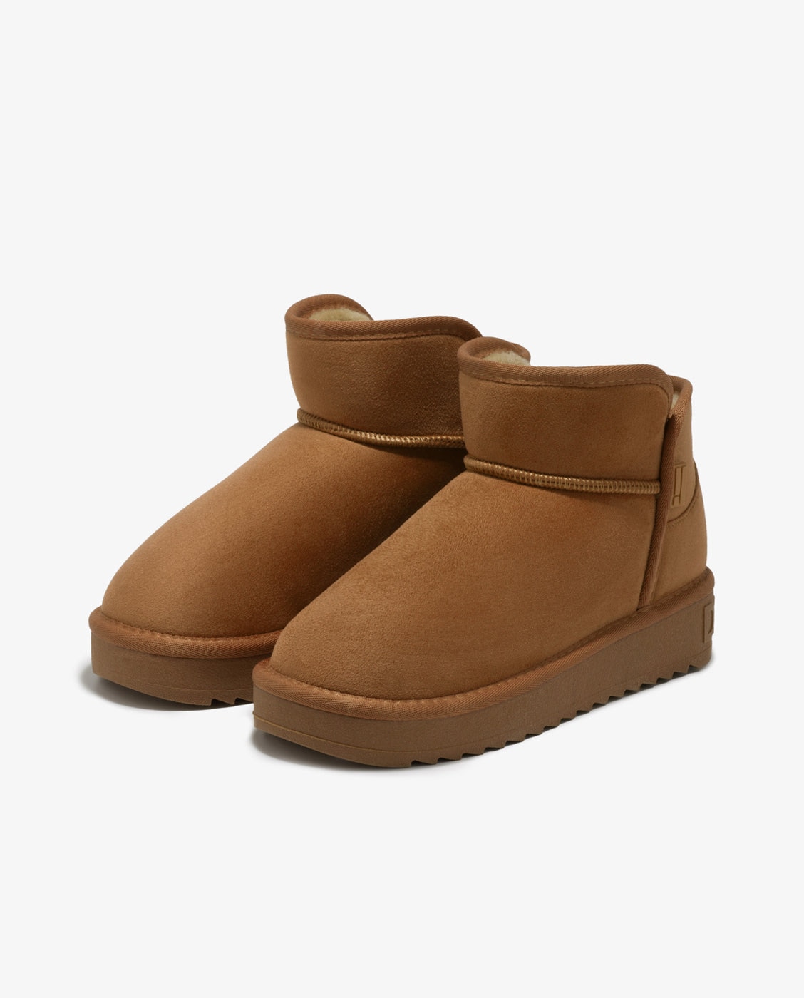 Botas de pelo de mujer estilo australianas de corte bajo nordic low - D.Franklin - Natural Natural-3