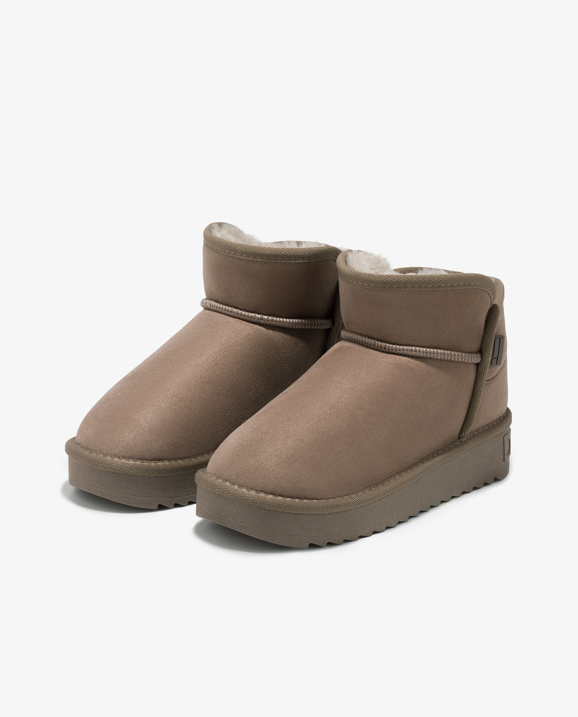 Botas de mujer estilo australianas corte bajo Nordic Low - D.Franklin - Marrón oscuro Marrón oscuro-3