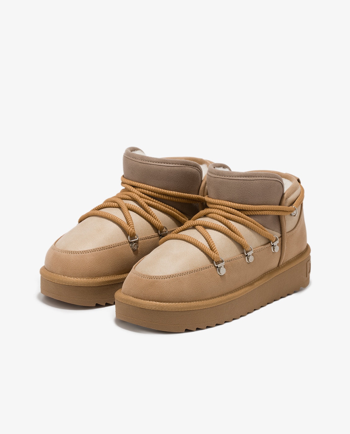 Botas de mujer estilo australianas Nordic trk low - D.Franklin - Beige Beige-3
