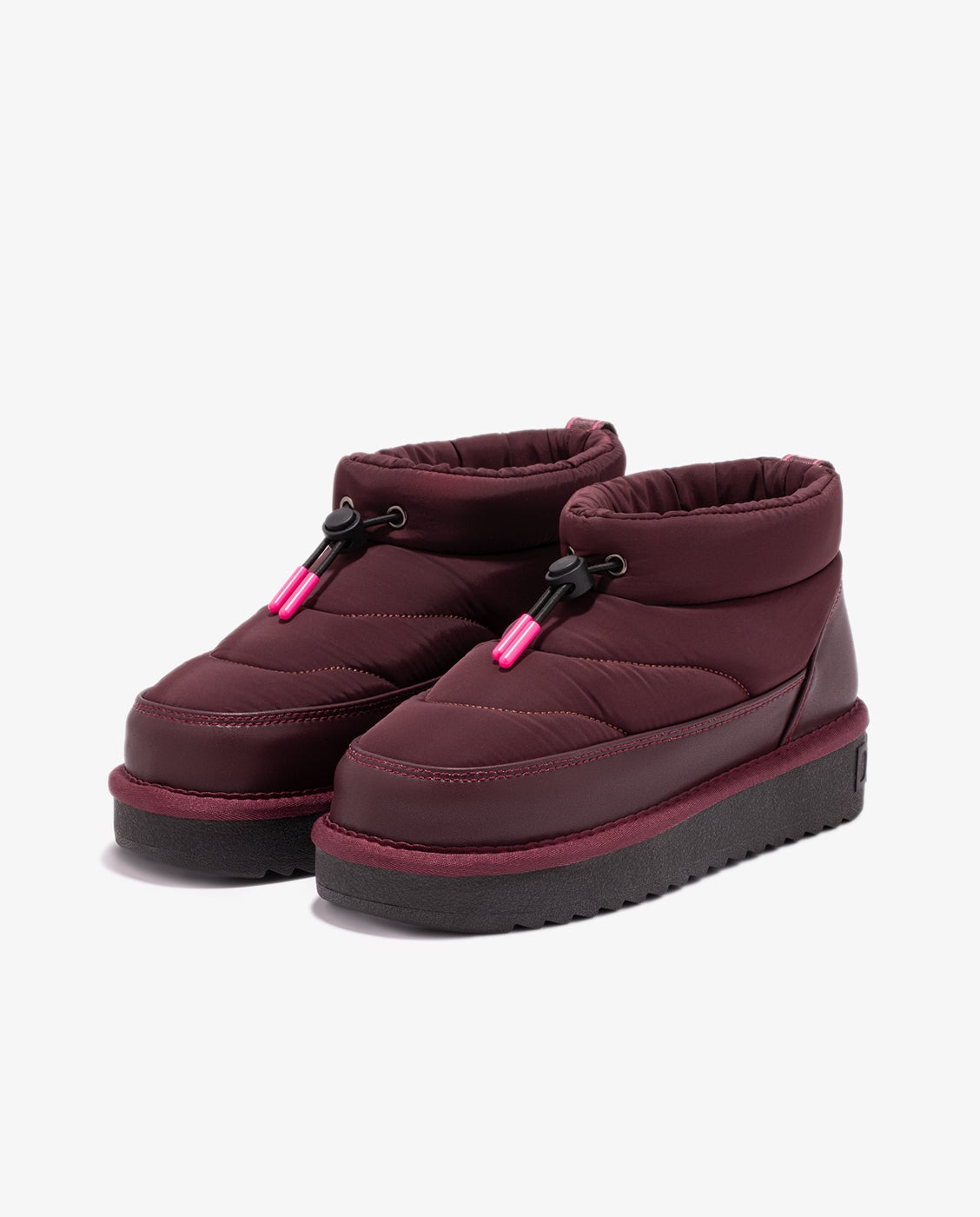 Botines de mujer acolchados con forro interior Nordic bomb - D.Franklin - Burdeos Burdeos-3
