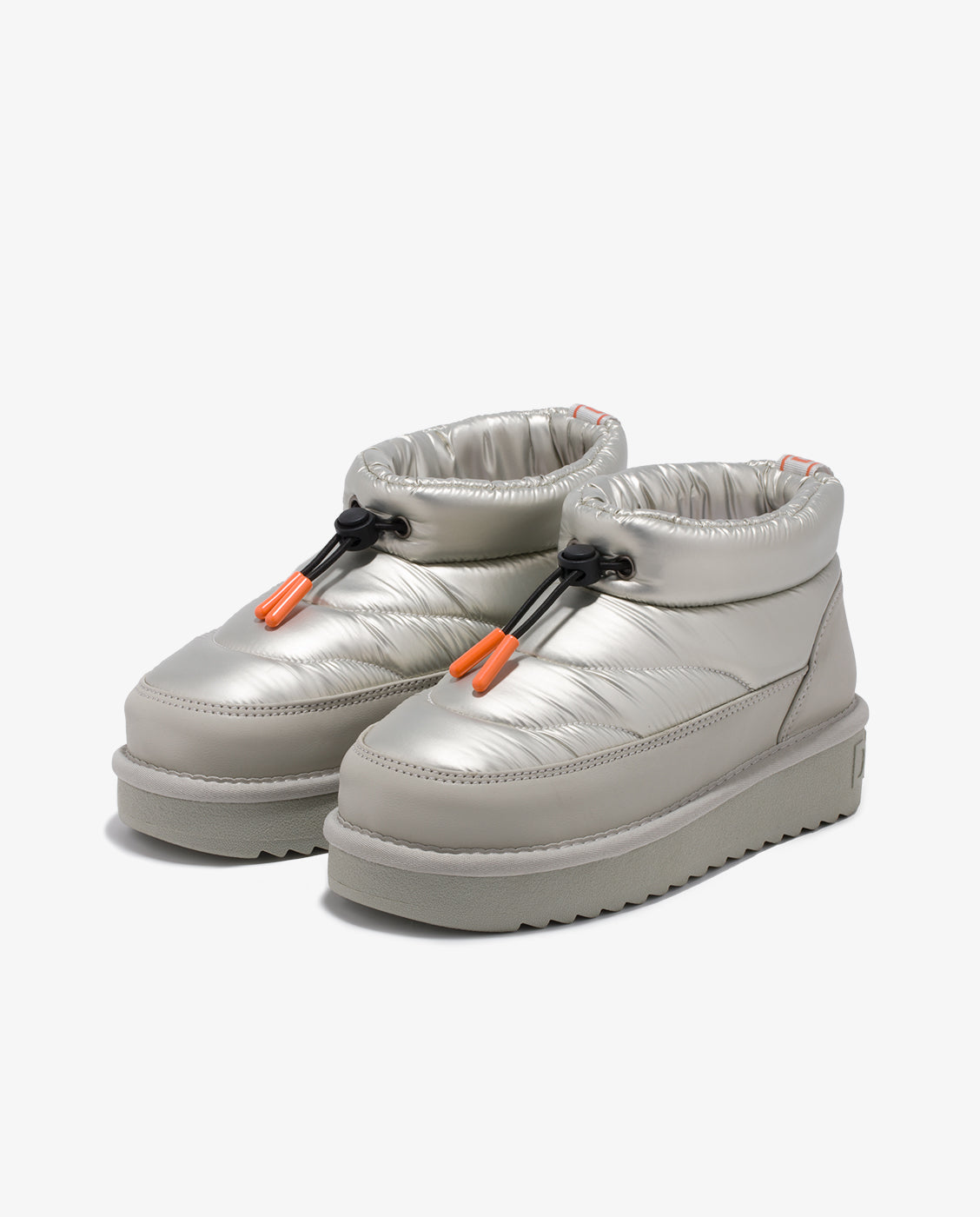 Botines de mujer acolchados con forro interior Nordic bomb - D.Franklin - Plata Plata-2