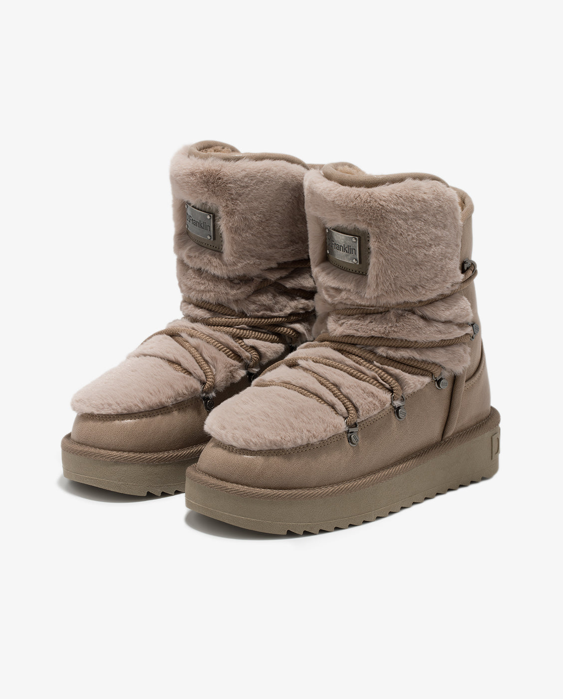 Botas de mujer estilo australianas con forro de pelo Nordic trk - D.Franklin - Marrón Marrón-3