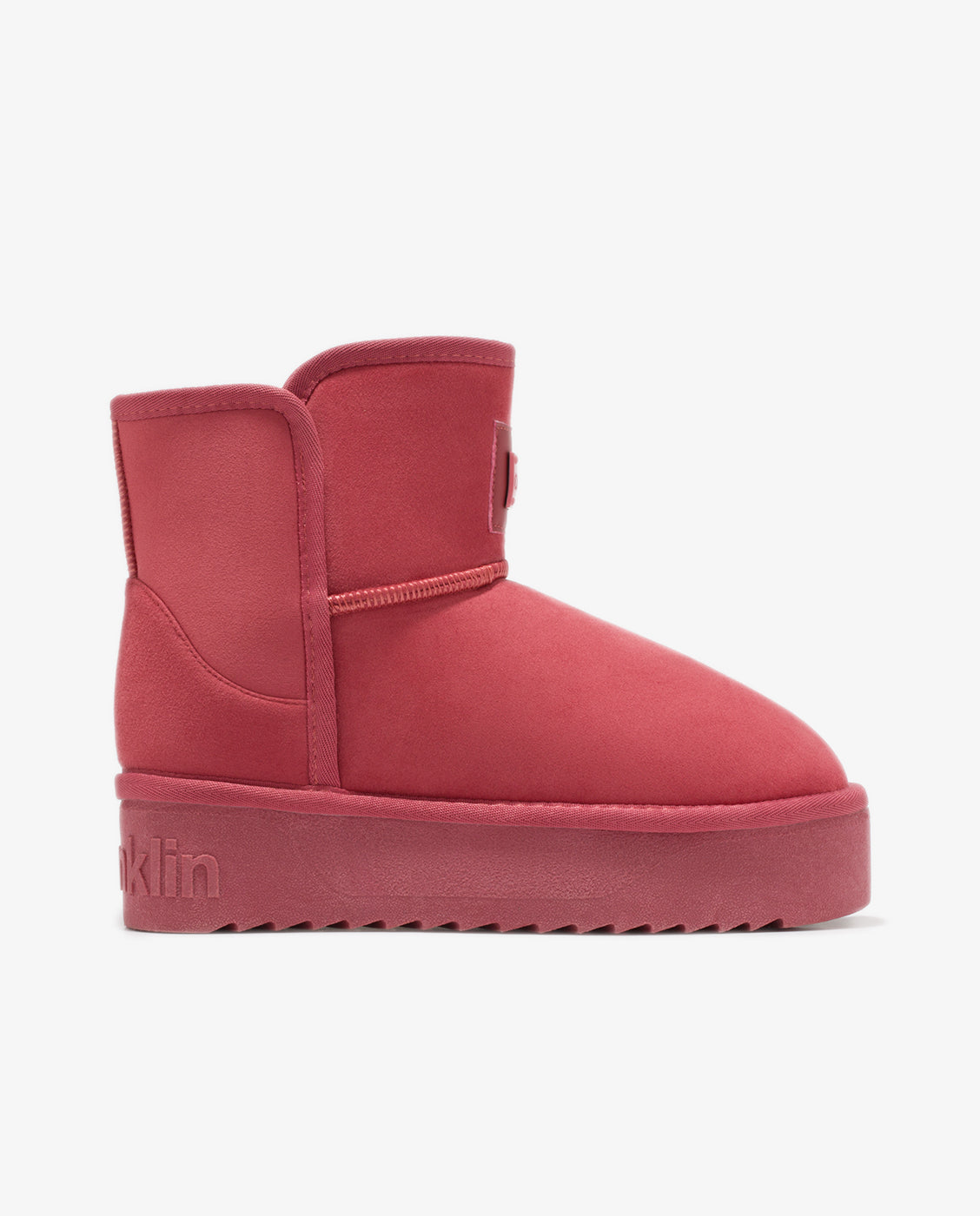 Botas de mujer estilo australianas con plataforma Nordic basic - D.Franklin - Rojo Rojo-1