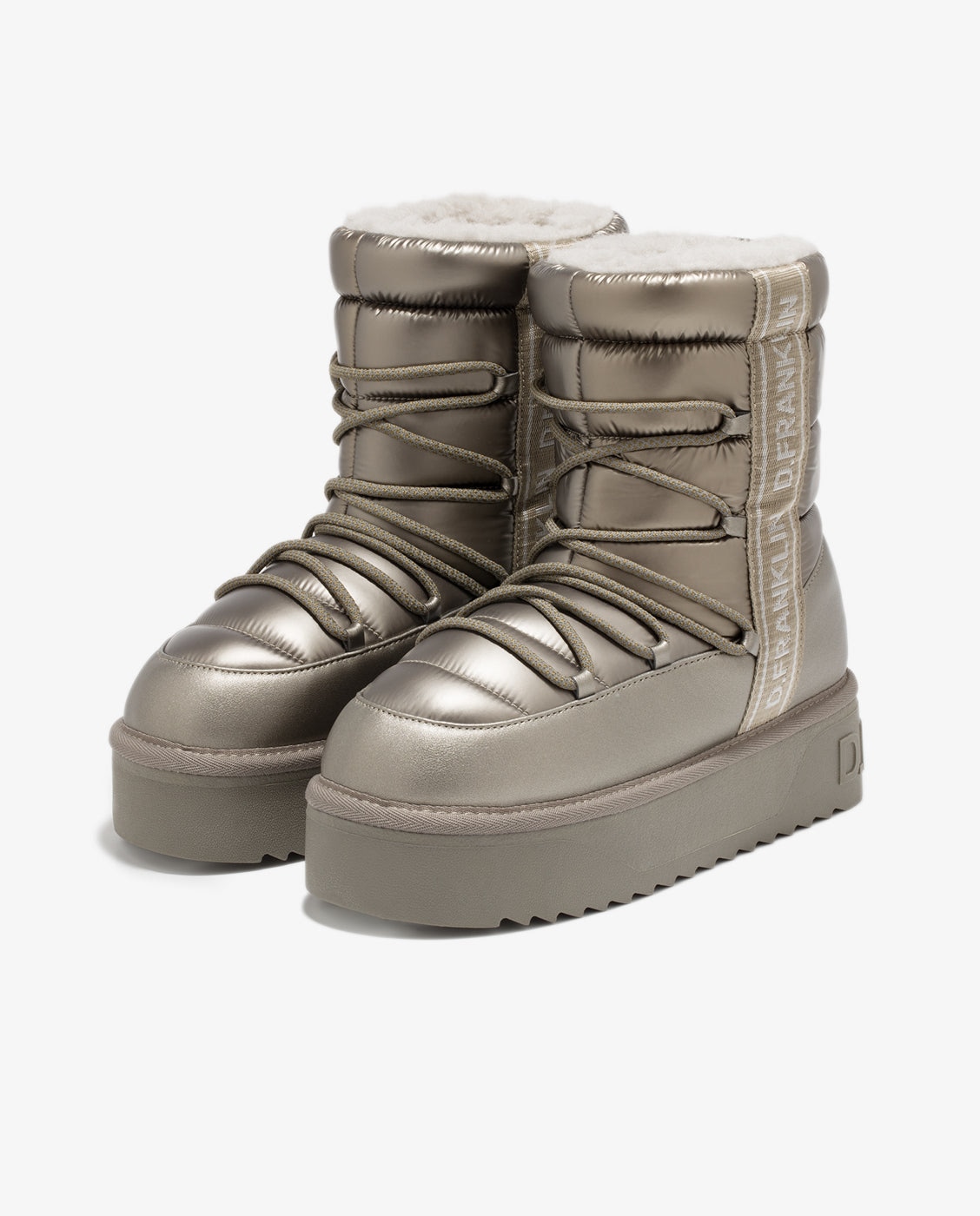 Botas de pelo de mujer estilo australianas de nylon nordic v.2 bomb - D.Franklin - Oro Oro-4