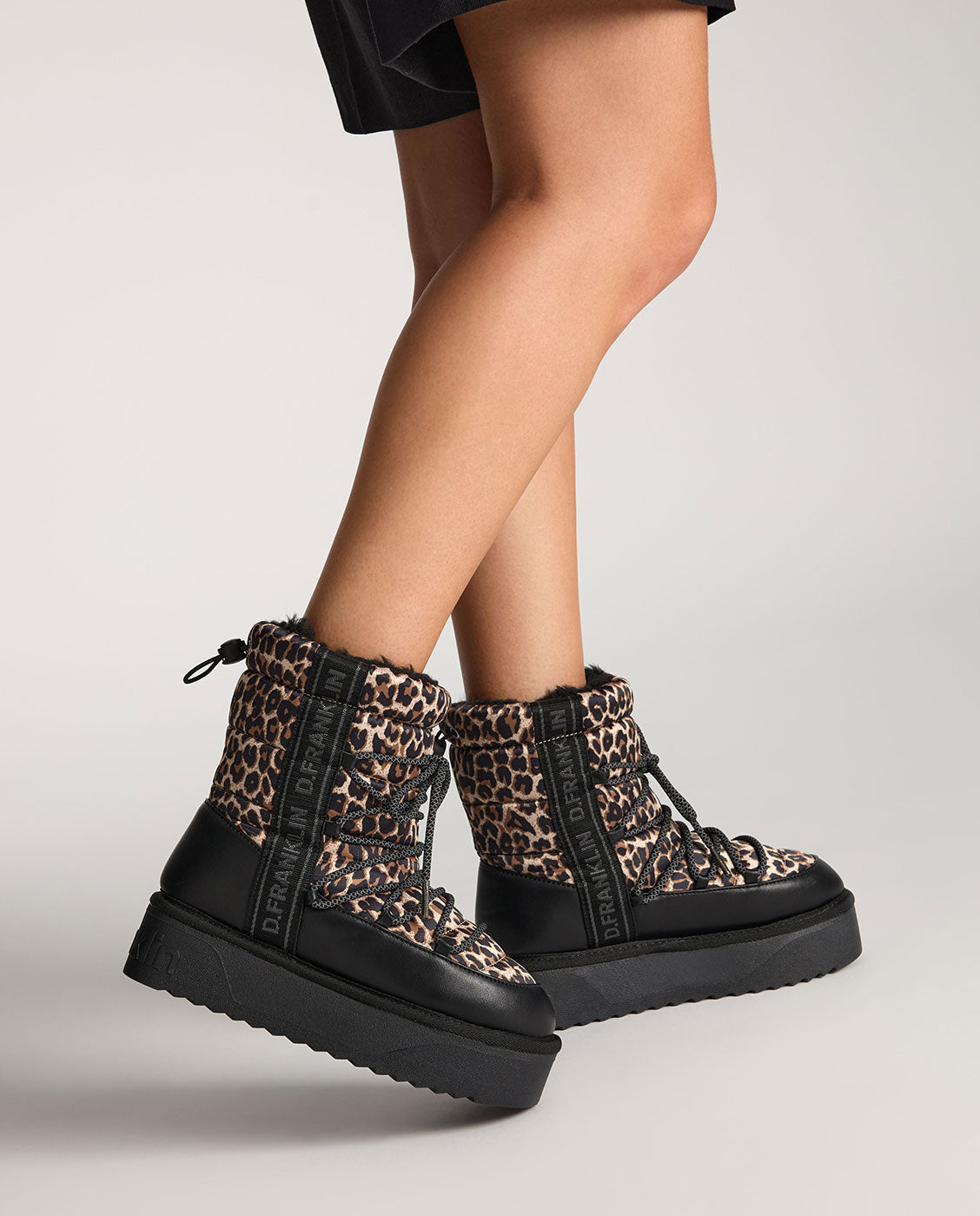 Bota con pelo de mujer estilo australianas con acabado acolchado nordic v.2 bomb - D.Franklin - Marrón Marrón-2