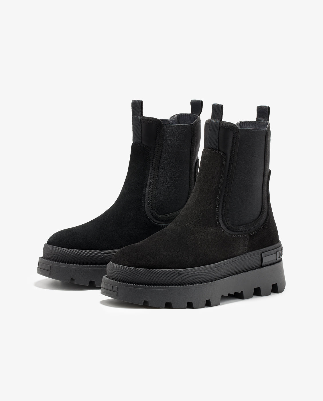 Botas de mujer corte medio All track chelsea - D.Franklin - Negro Negro-4