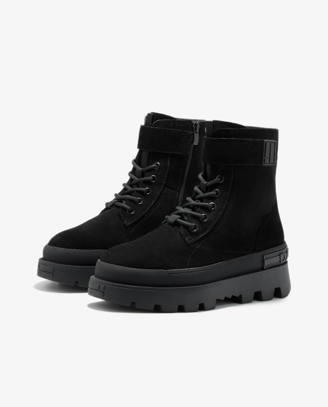 Botas de mujer corte medio All track strap - D.Franklin - Negro Negro-4