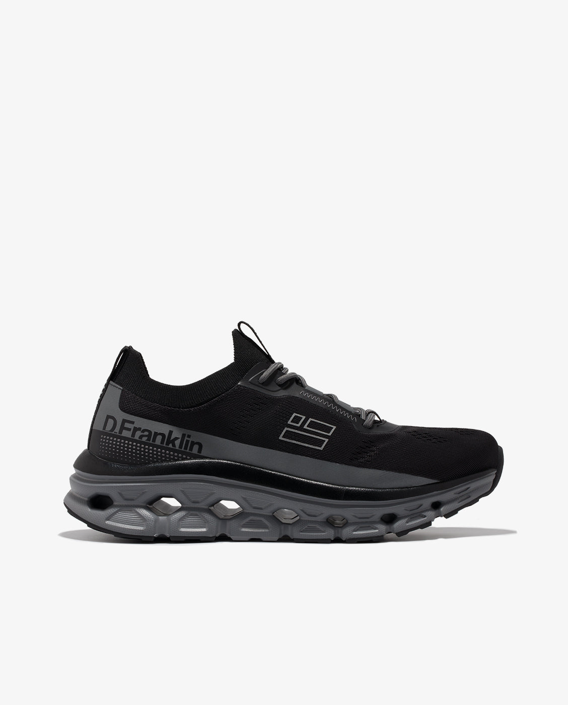 Zapatillas deportivas unisex con malla transpirable y suela de doble densidad Aero - D.Franklin - Negro Negro-1