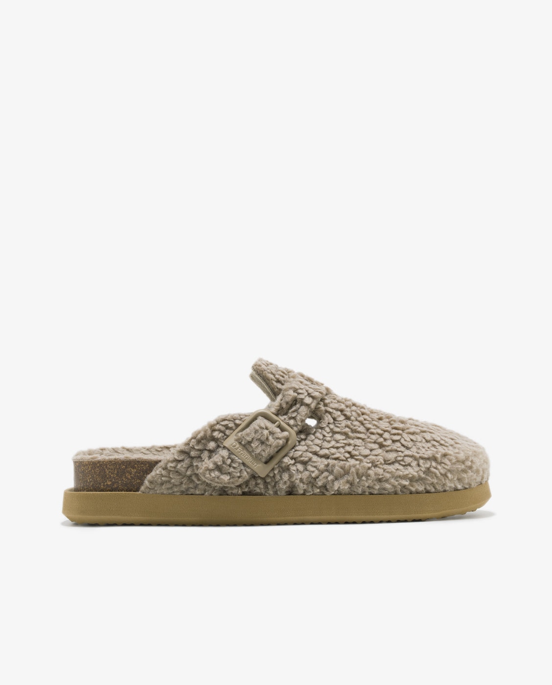 Zuecos de mujer con forro de pelo Vibe clog - D.Franklin - Marrón claro Marrón claro-1