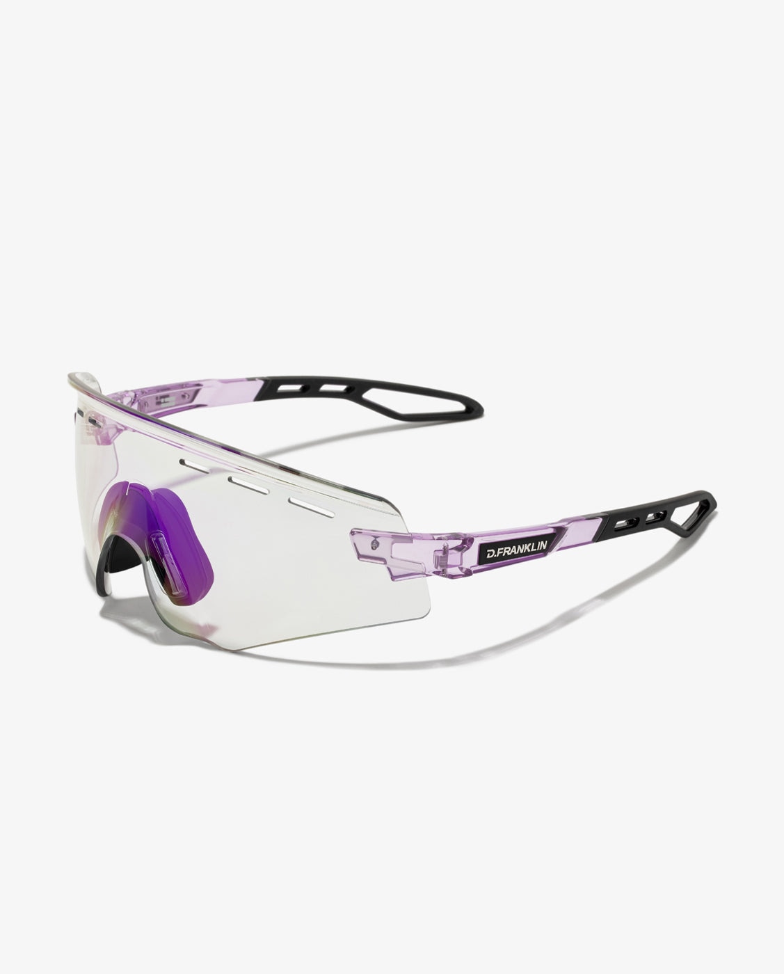 Gafas de sol unisex con forma envolvente thunder rimless - D.Franklin - Morado Morado-3
