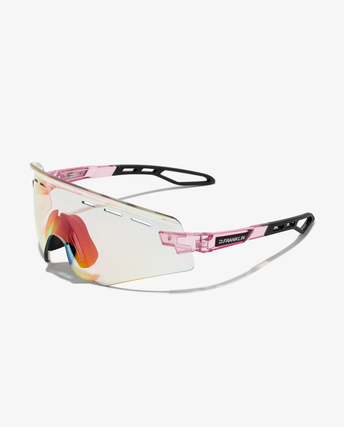 Gafas de sol unisex con forma envolvente thunder rimless - D.Franklin - Rosa Rosa-3