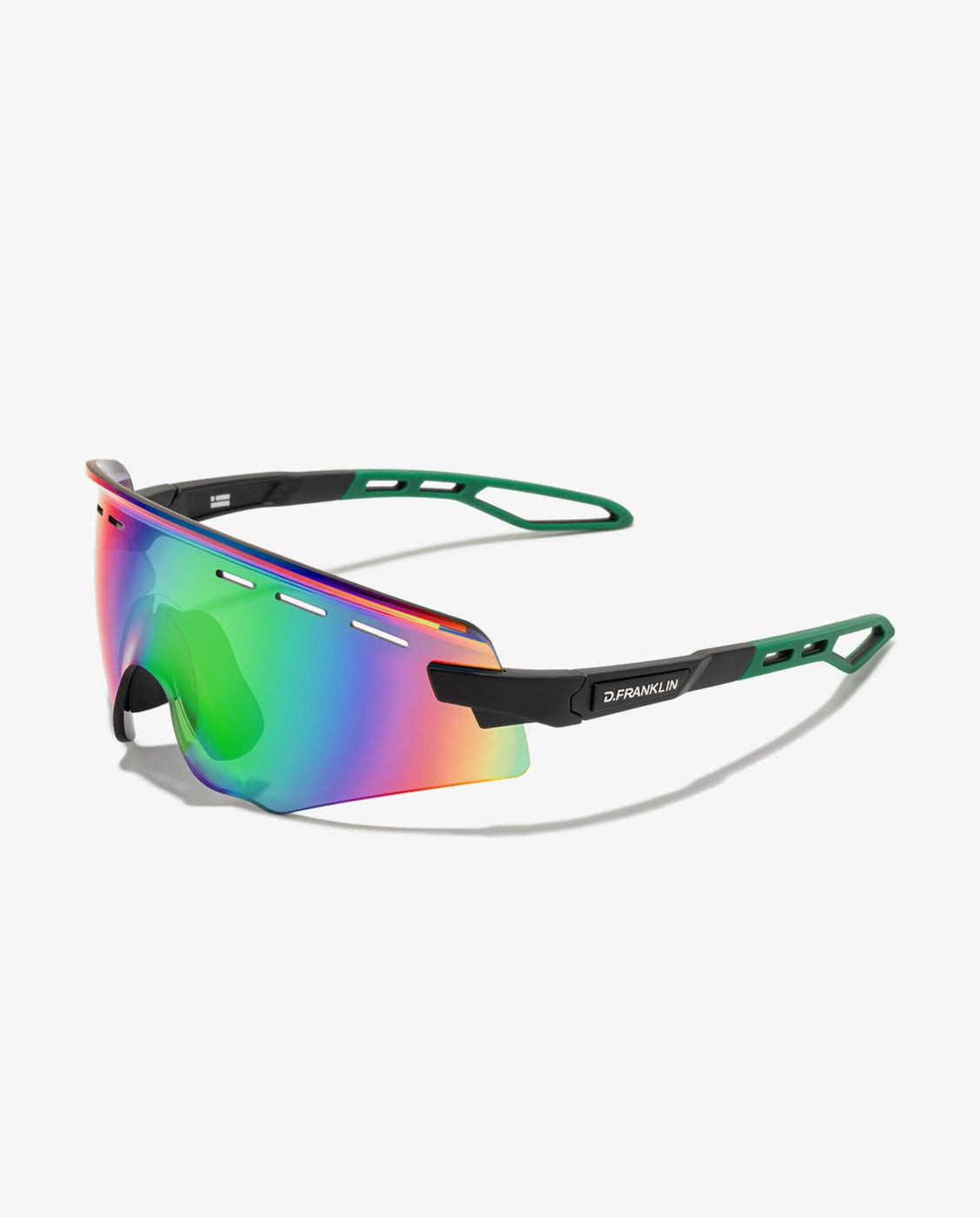 Gafas de sol unisex con forma envolvente thunder rimless - D.Franklin - Verde Verde-3