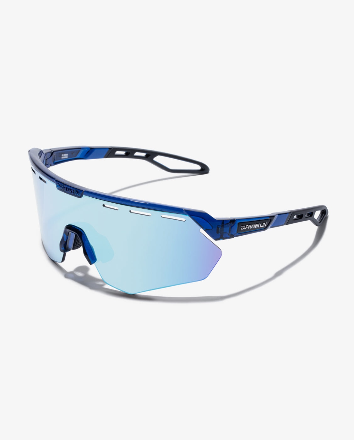 Gafas de sol unisex con forma envolvente thunder fifty - D.Franklin - Azul Azul-3