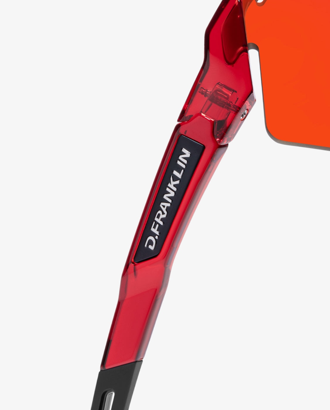 Gafas de sol unisex con forma envolvente thunder fifty - D.Franklin - Rojo Rojo-2