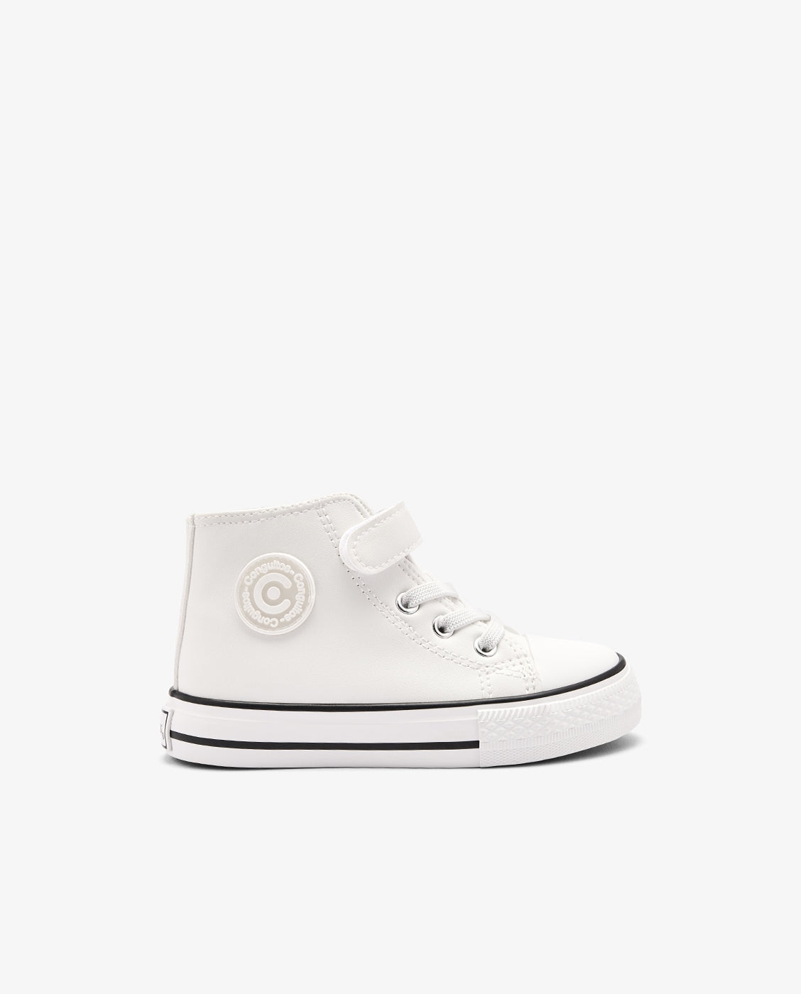 Zapatillas altas de niños básicas con cremallera interior - Conguitos - Blanco Blanco-1