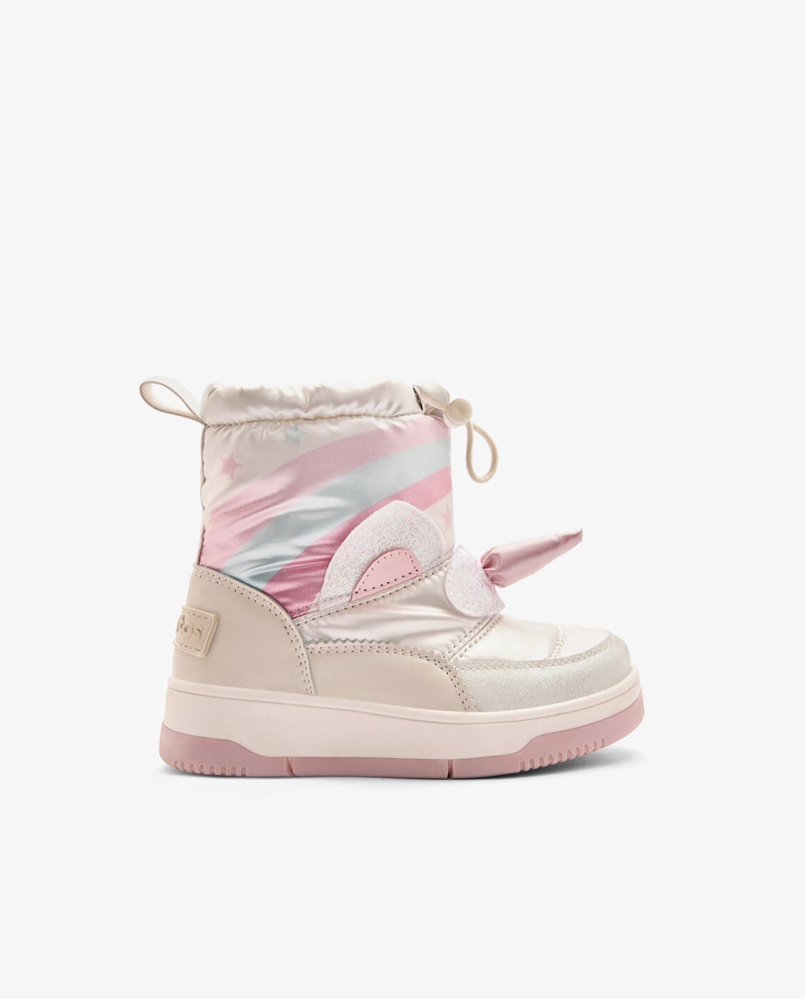 Botas de niña con forro interior y estampado unicornio - Conguitos - Beige Beige-1