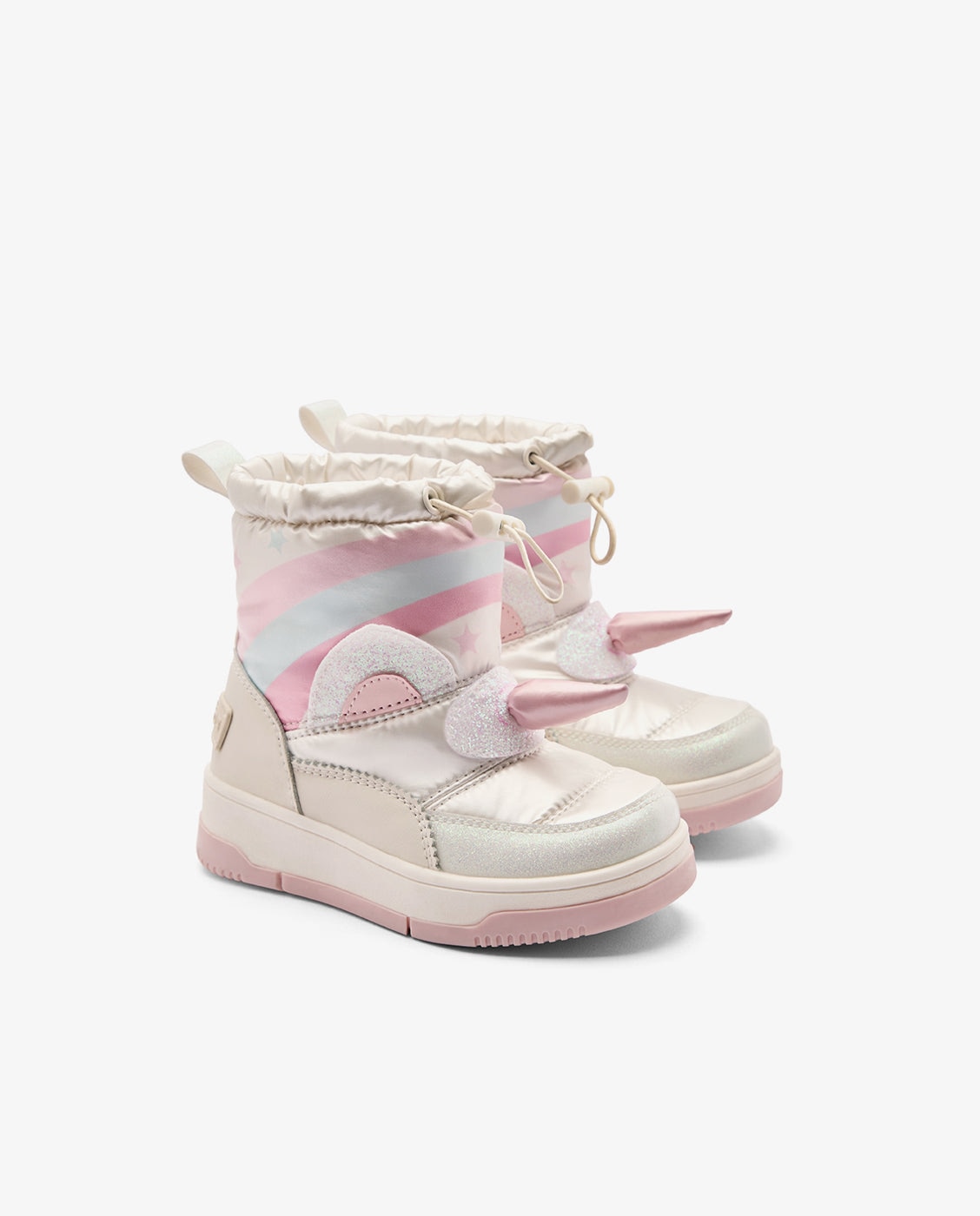 Botas de niña con forro interior y estampado unicornio - Conguitos - Beige Beige-2