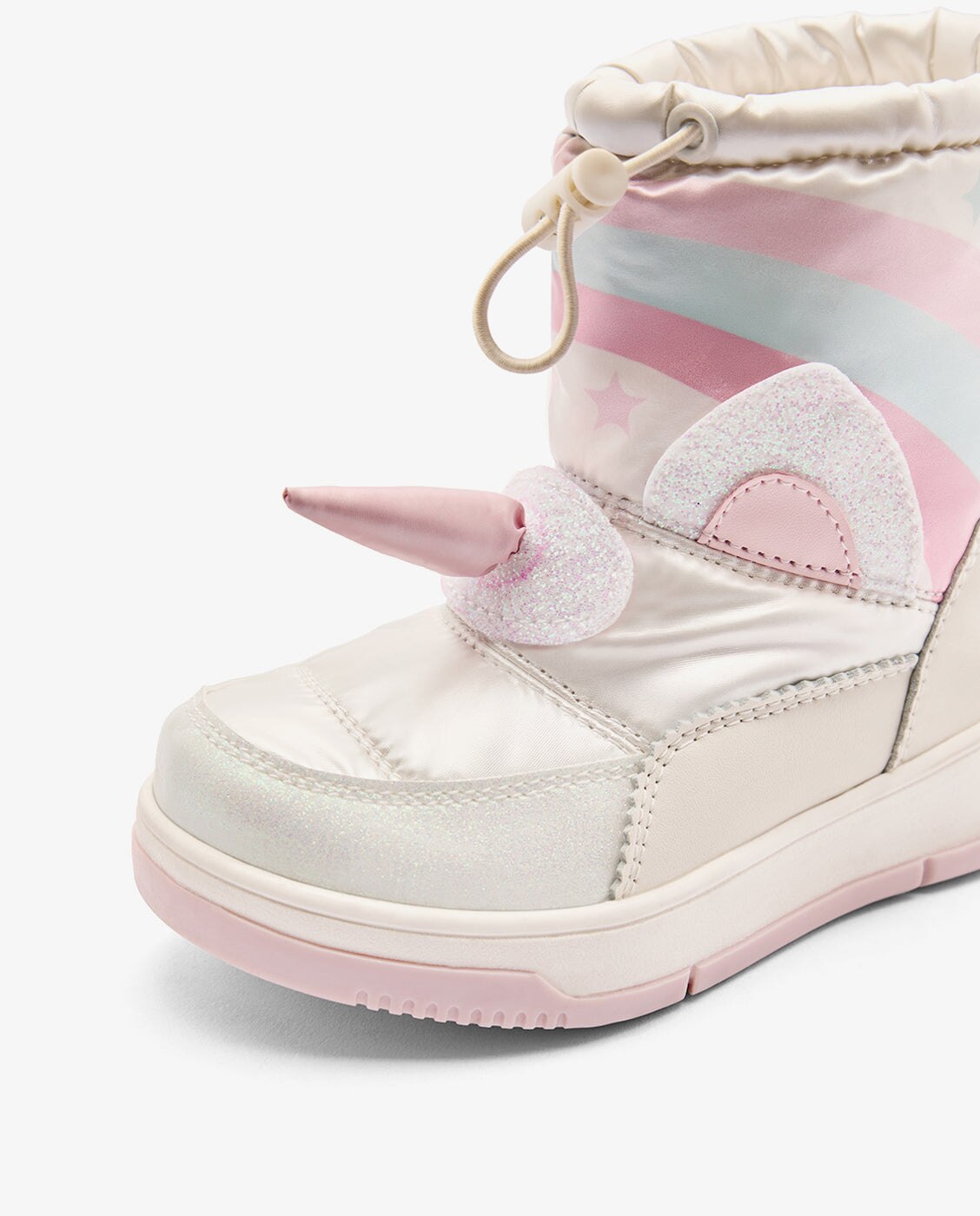 Botas de niña con forro interior y estampado unicornio - Conguitos - Beige Beige-3