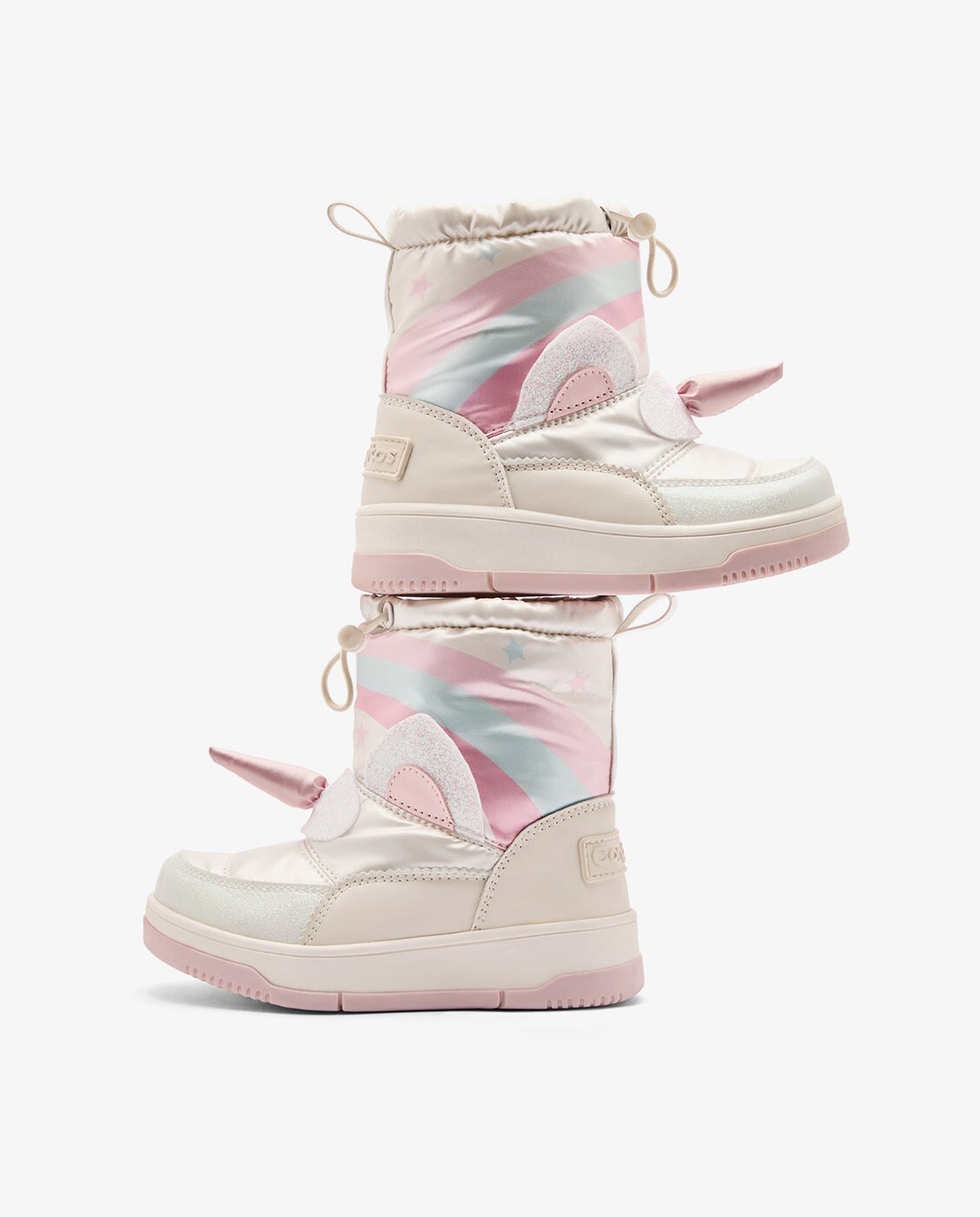 Botas de niña con forro interior y estampado unicornio - Conguitos - Beige Beige-4
